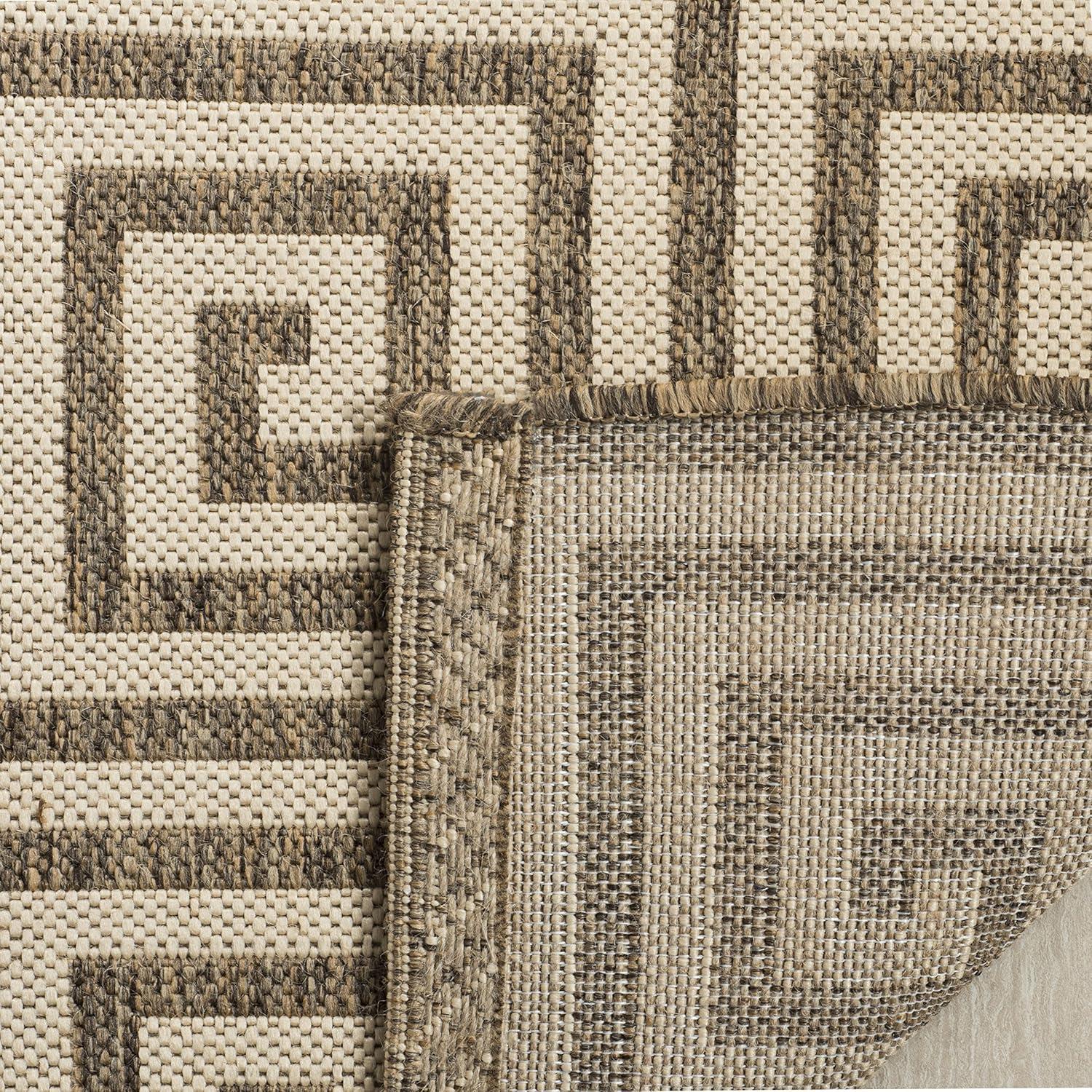 Linden LND129 Power Loomed Area Rug - Cream/Beige - 5'3"x7'6" - Safavieh