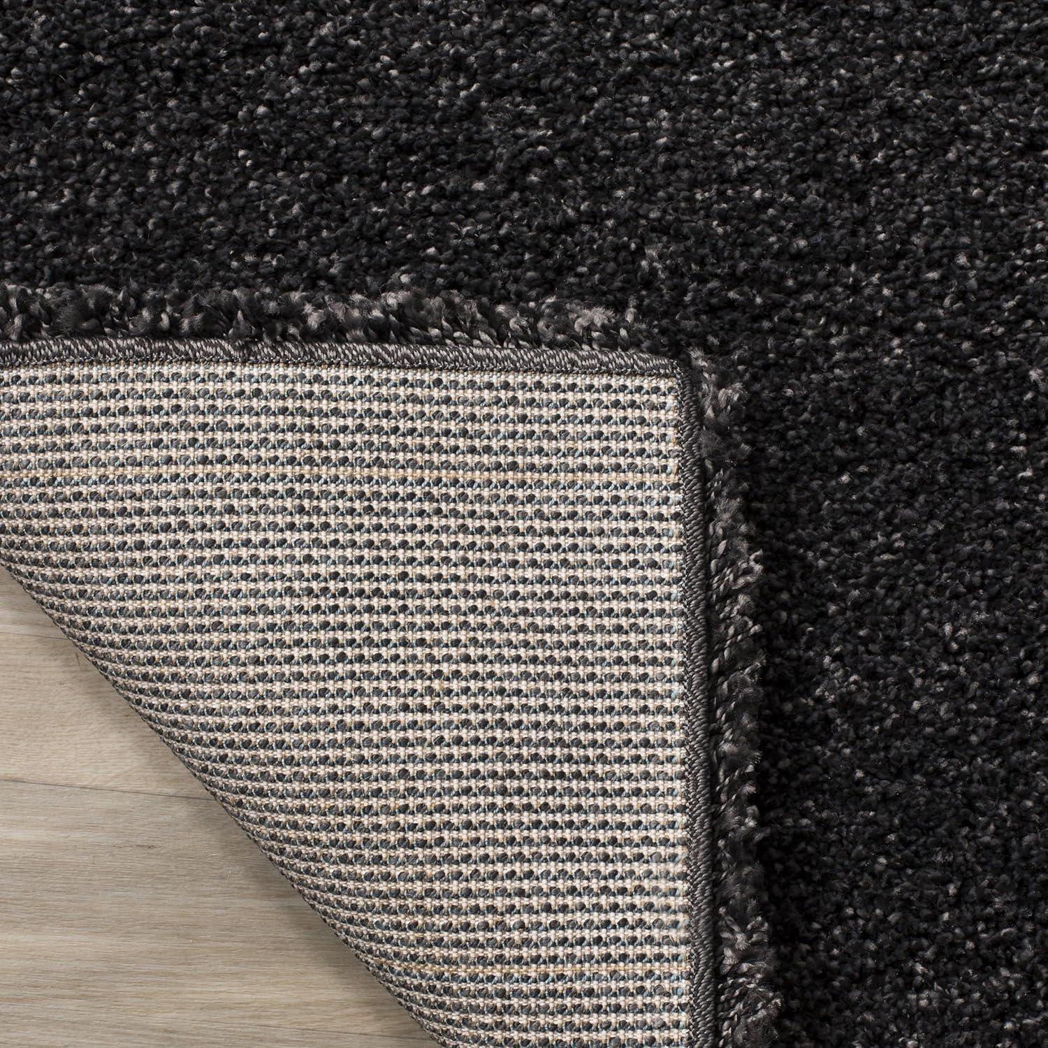Milan Shag SG180 Power Loomed Indoor Area Rug - Dark Grey - 6'x9' - Safavieh