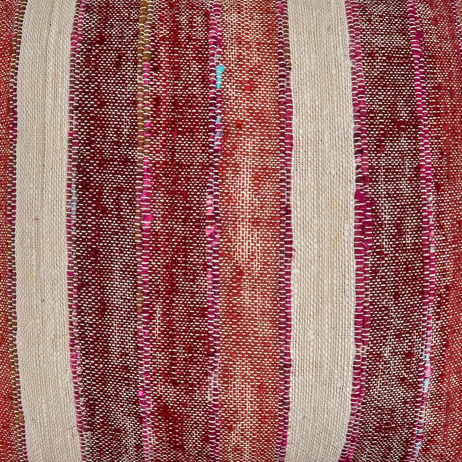 Lynn Collection Striped Cotton Throw Pillow