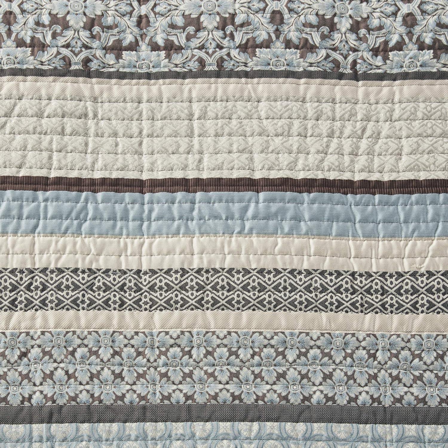 Madison Park Jacquard Quilt Set with Throw Pillows