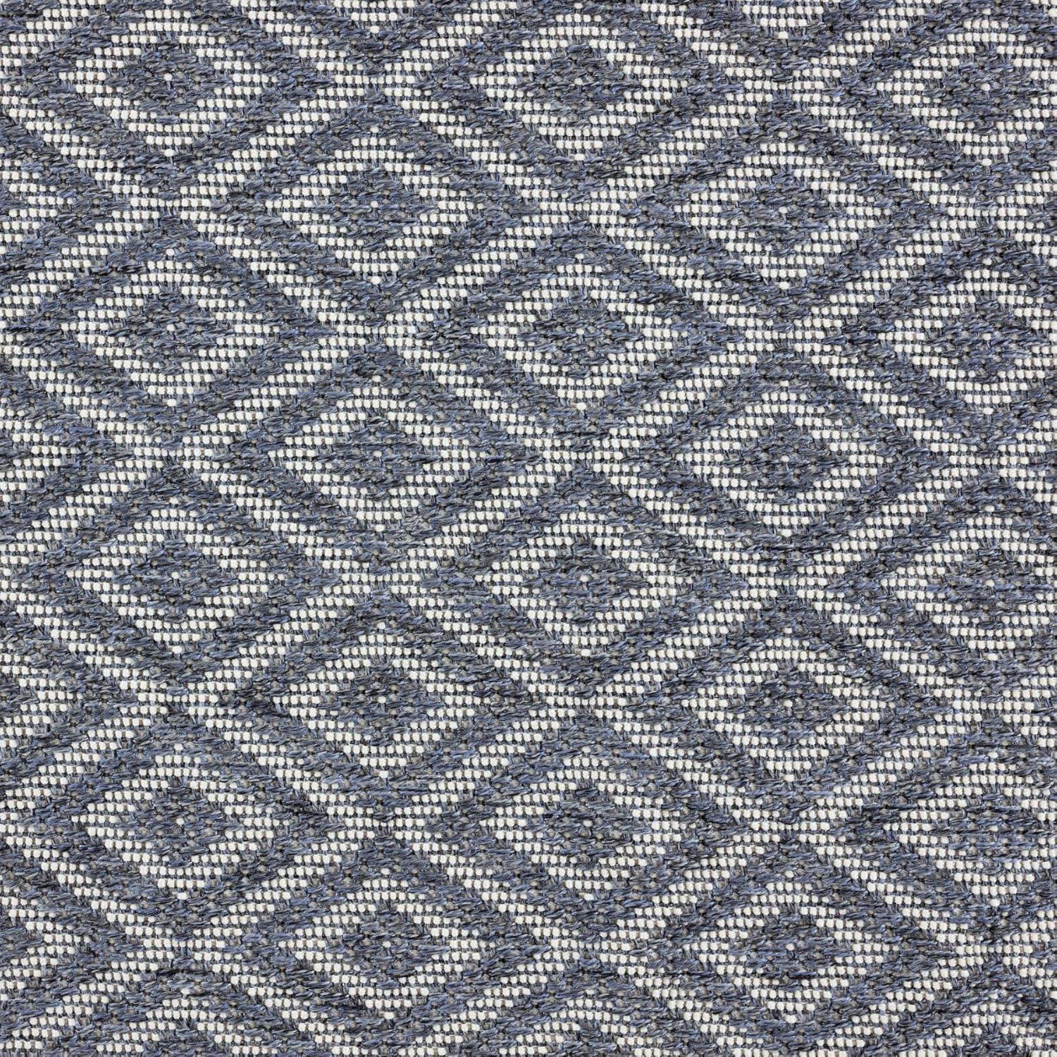 7'10" x 10'2" Tripoli Lydia Indoor/Outdoor Rug Denim/Cream - Home Dynamix: UV & Stain Resistant, Woven