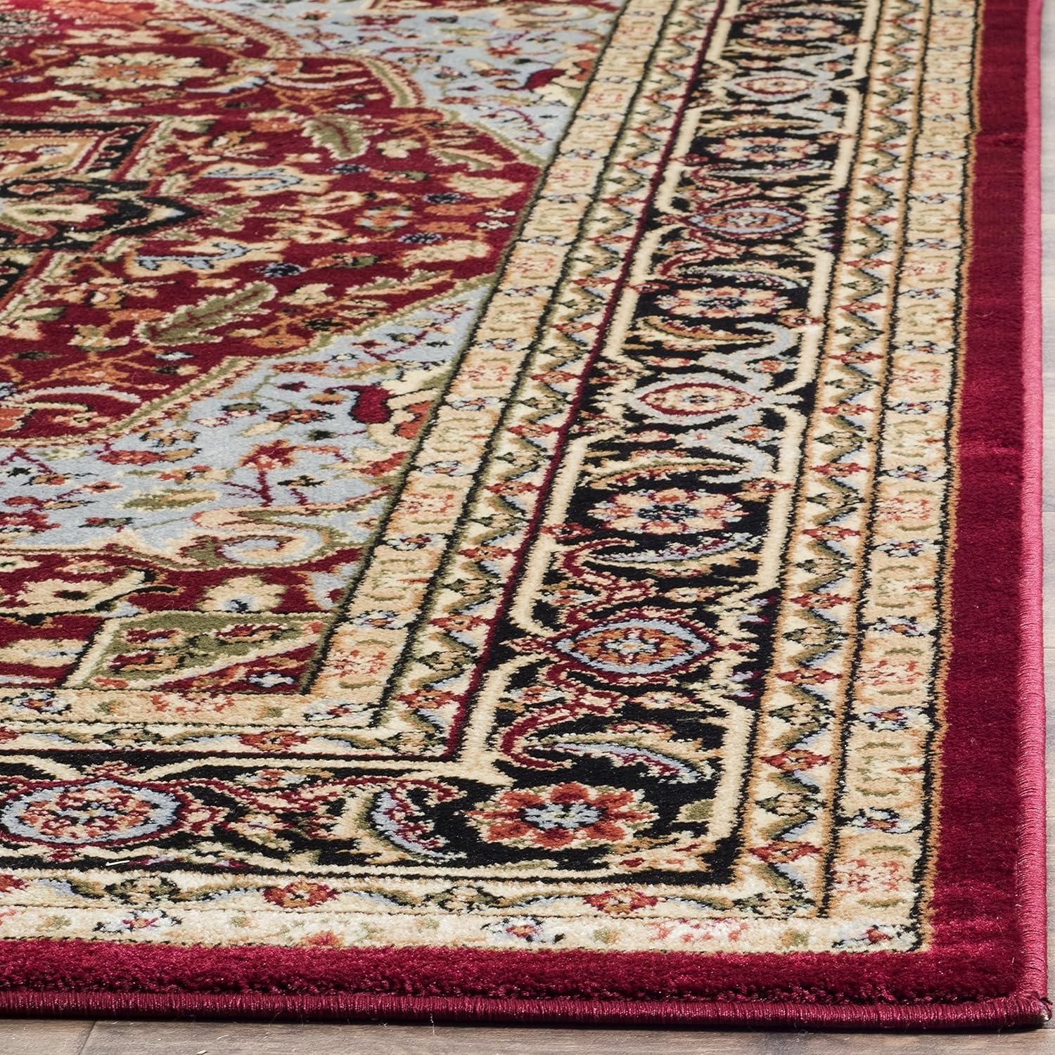 Lyndhurst Heriz LNH330 Power Loomed Runner Rug - Ivory/Rust - 2'3"x16' - Safavieh