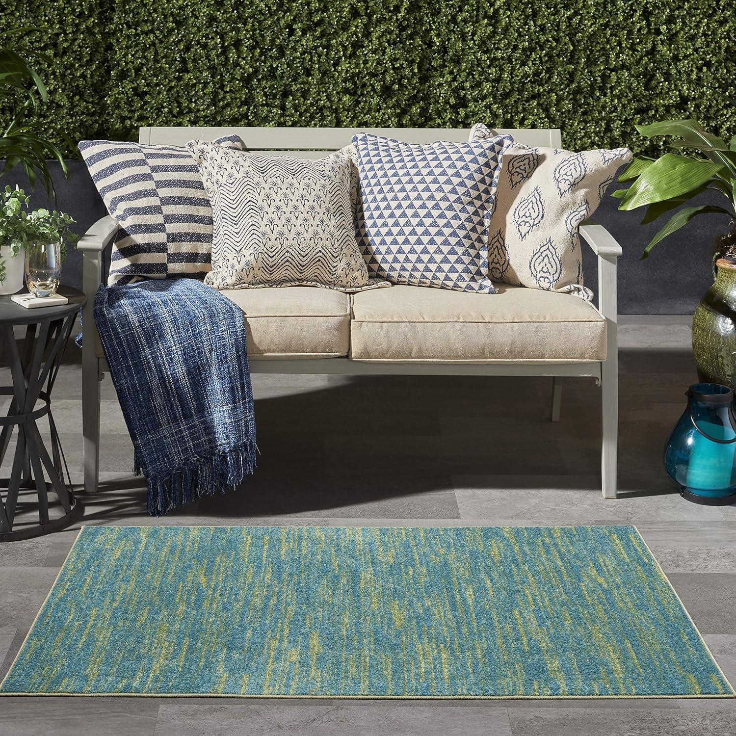 Nourison Essentials Solid Indoor/Outdoor Area Rug