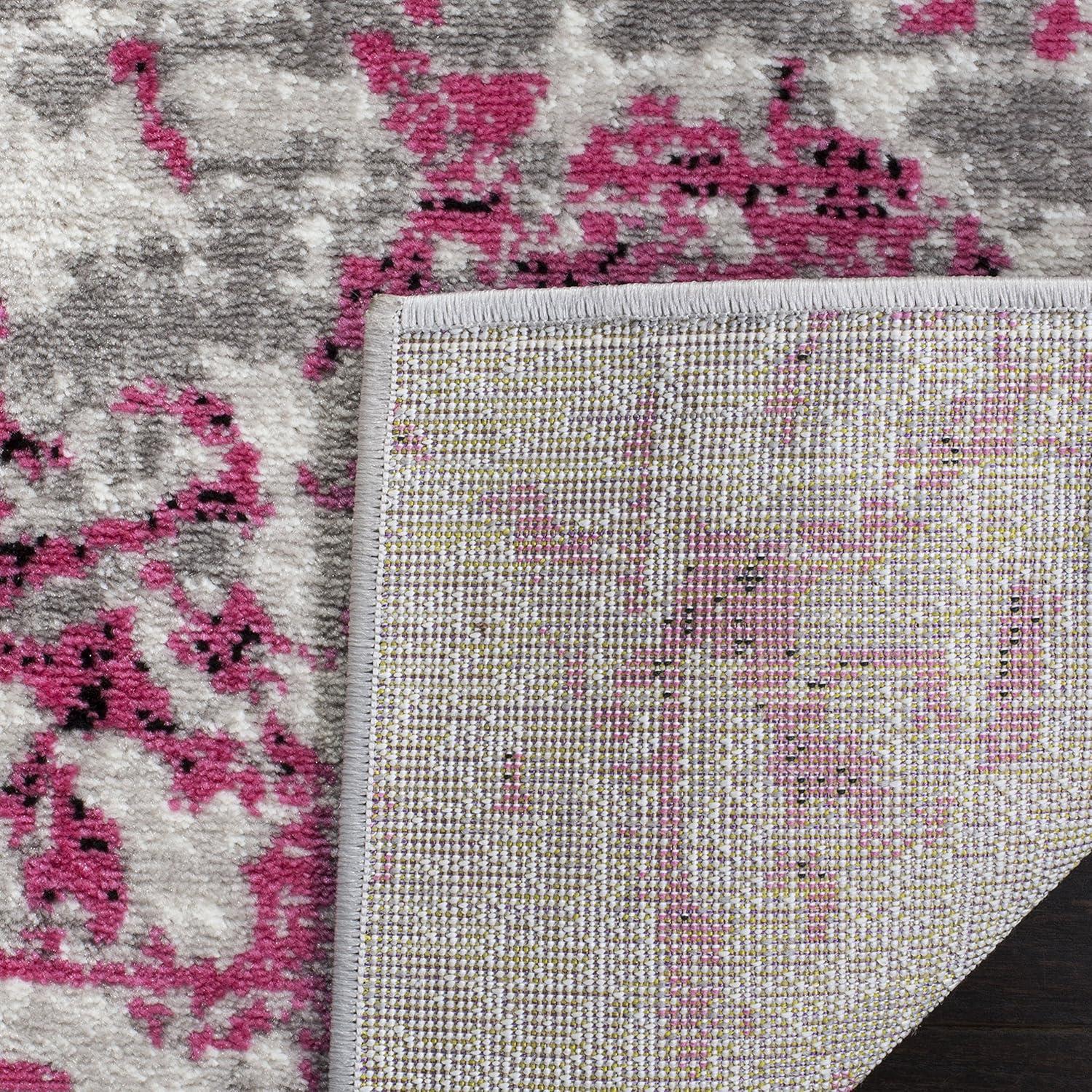 Skyler SKY186 Power Loomed Area Rug - Pink/Ivory - 5'1"x7'6" - Safavieh.