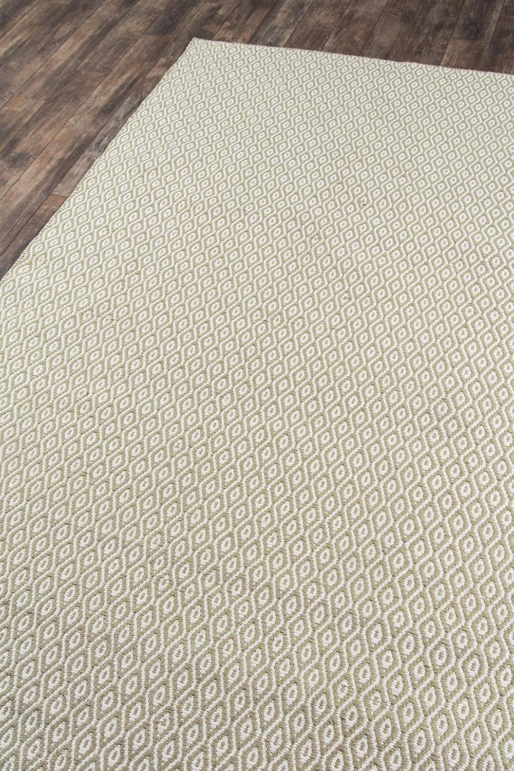 Newton Davis Hand Woven Recycled Plastic Indoor/Outdoor Rug Green - Erin Gates by Momeni