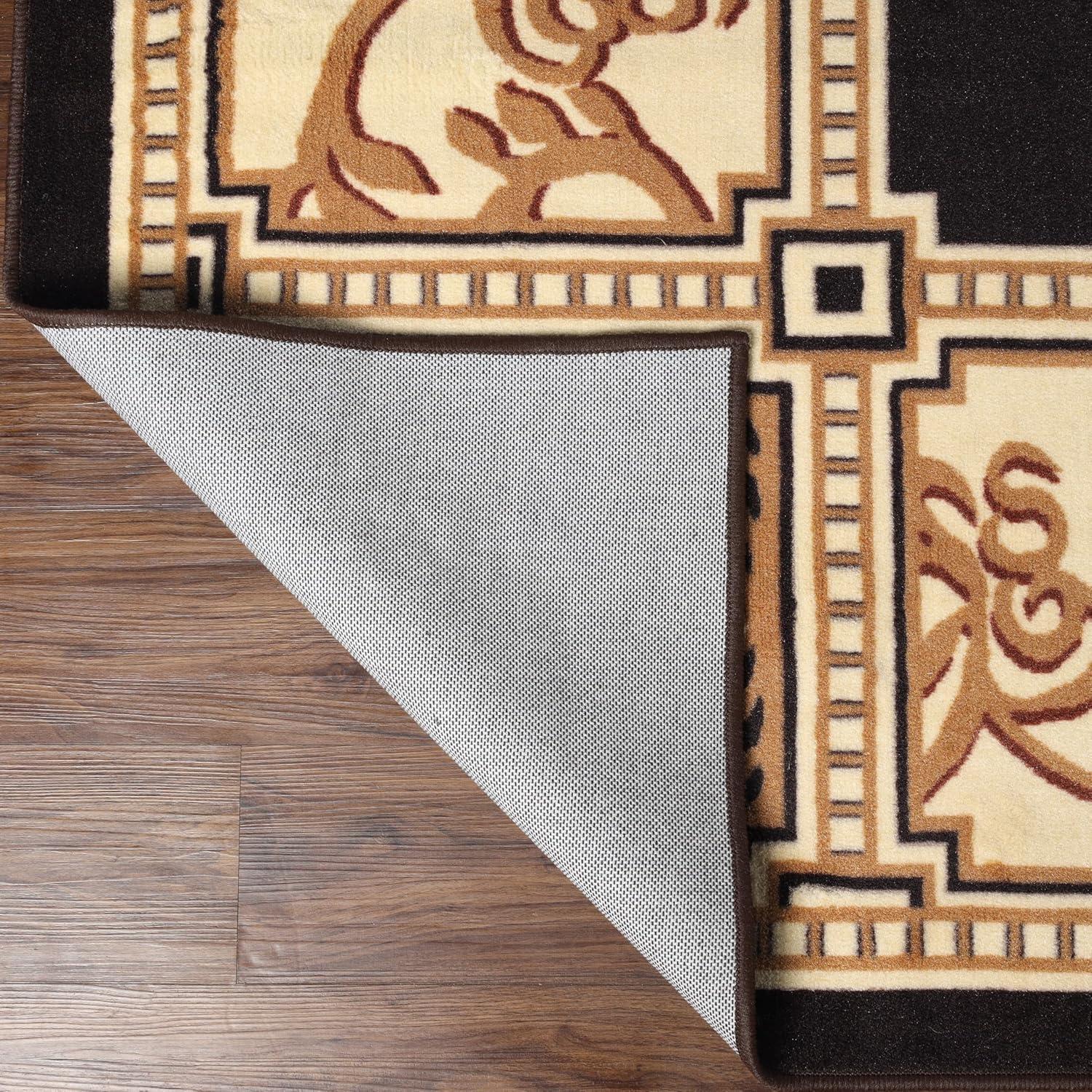 Superior Oversized Medallion Indoor Area Rug, 12' x 15', Coffee