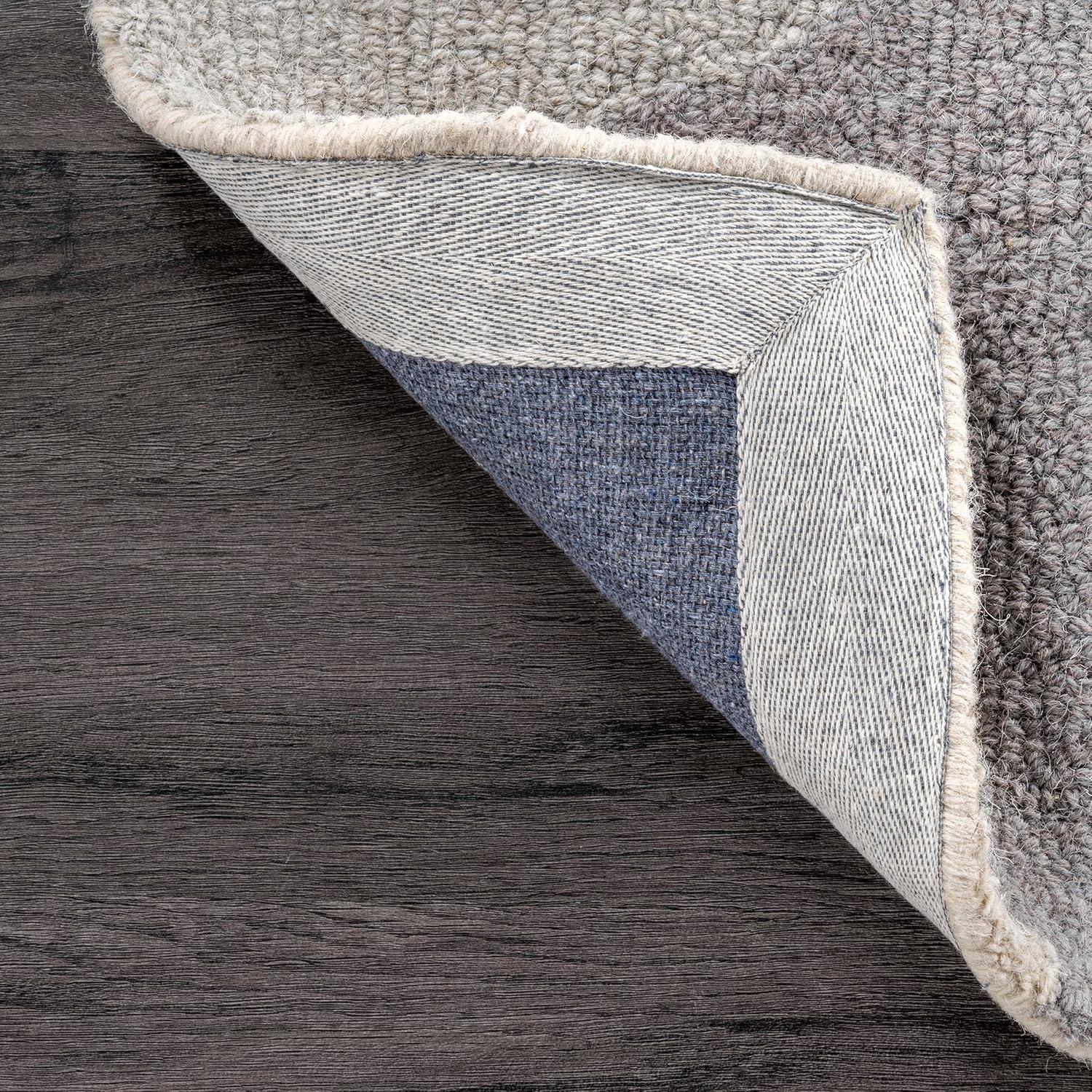 3'x5' Bianca Triangles Area Rug Green - nuLOOM: Wool, Geometric, Contemporary, Handmade, Low Pile, Indoor Use