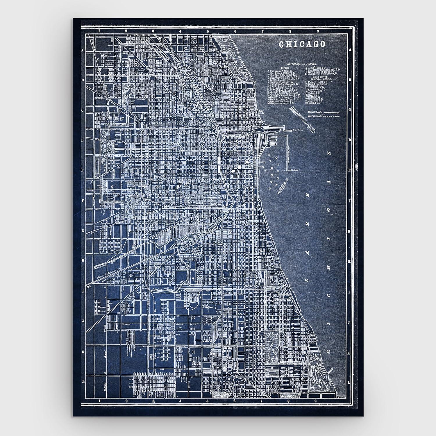 Steelside™ " Chicago Sketch Map "