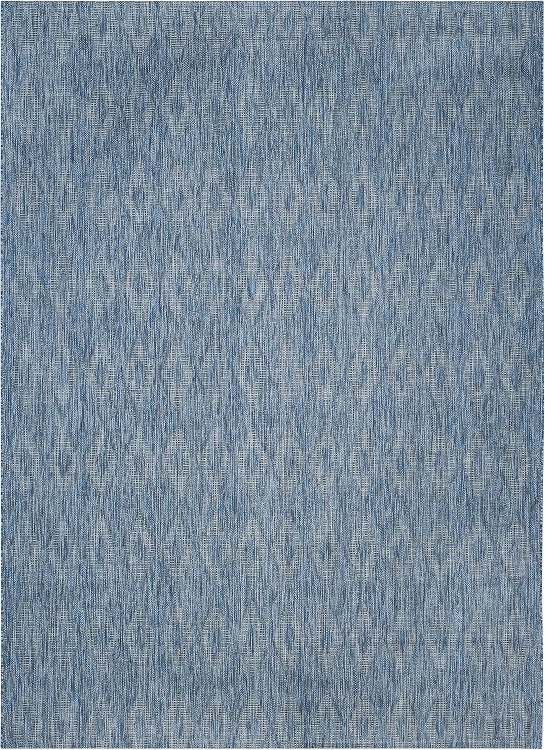 Courtyard CY8522 Power Loomed Indoor and Outdoor Area Rug - Navy/Navy - 8'x11' - Safavieh