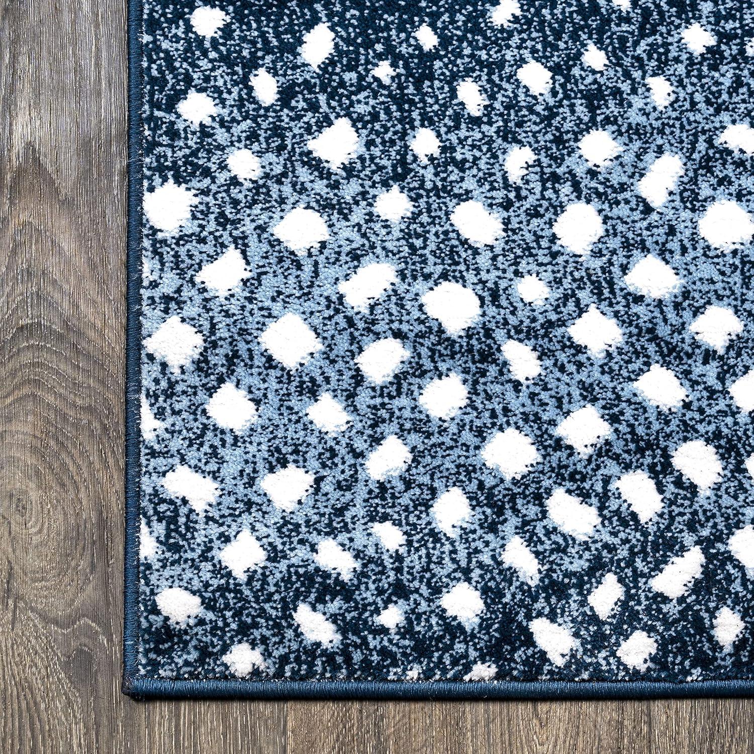 3'x 5' Antelope Modern Animal Area Rug, Navy/Cream - JONATHAN Y