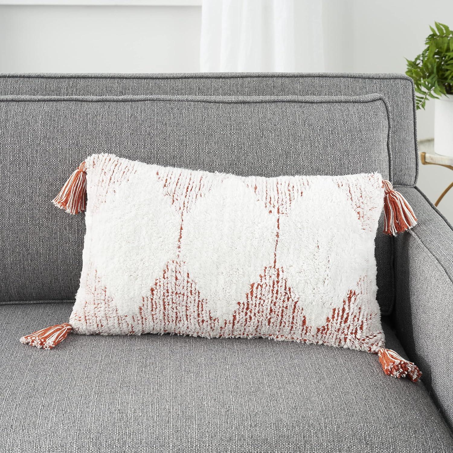 AA018-012020 Tassels Cotton Throw Pillow