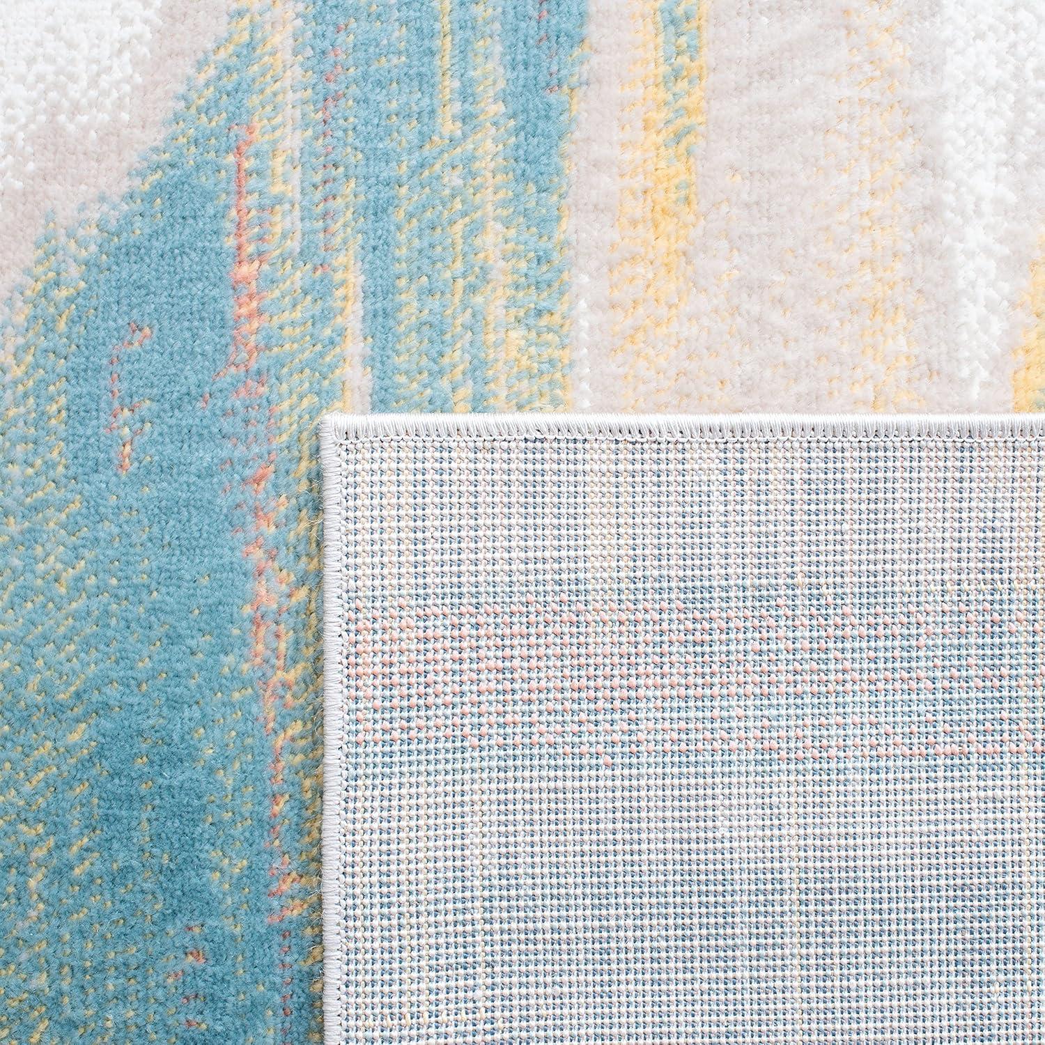 Skyler SKY542 Power Loomed Indoor Area Rug - Beige/Terracotta - 8'x10' - Safavieh