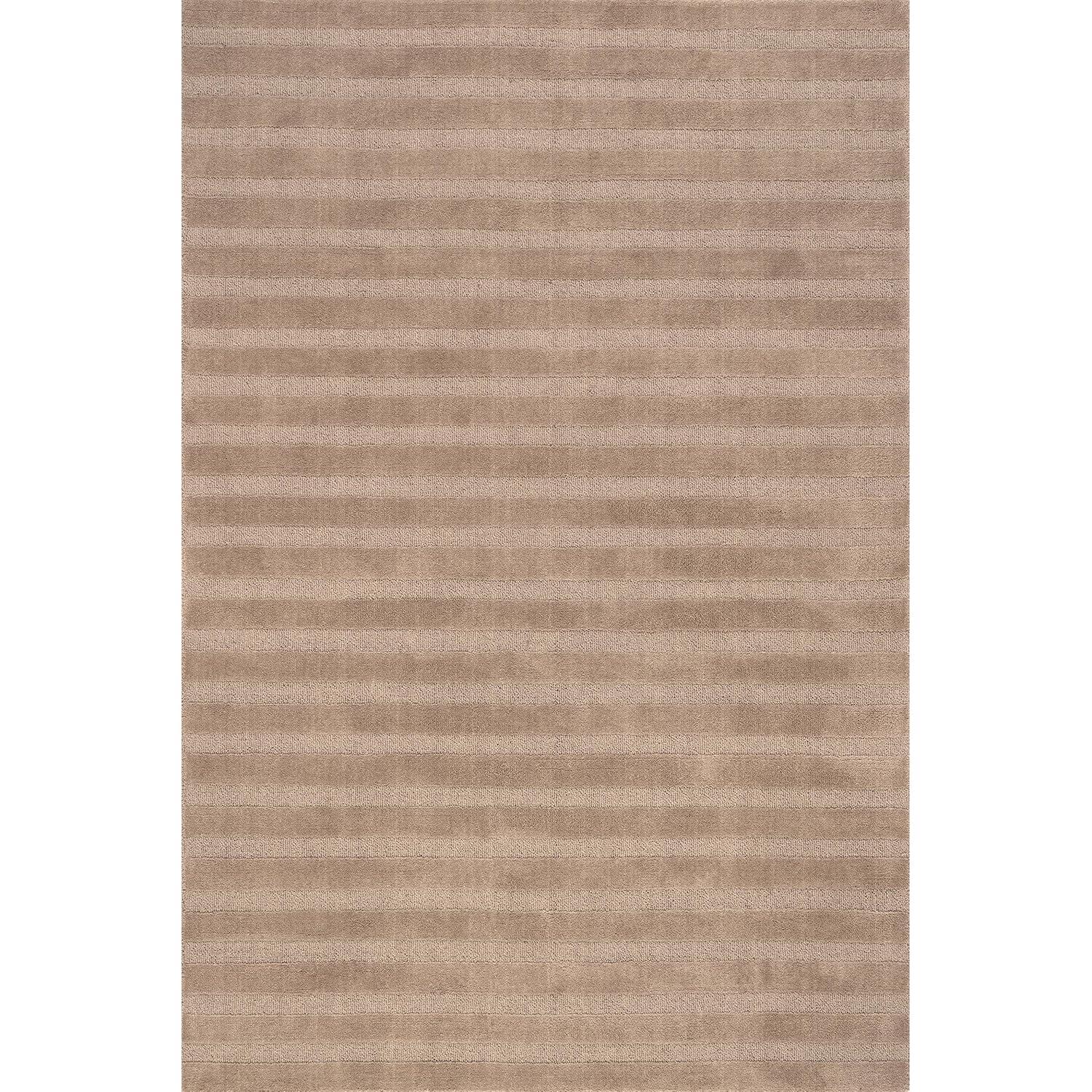 Ebern Designs Vestry Striped Wool Area Rug