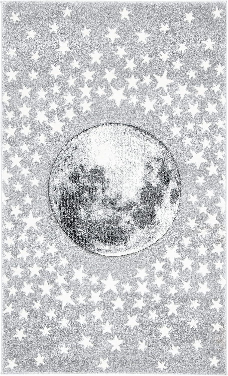 Carousel Kids CRK135 Power Loomed Area Rug - Light Grey/White - 3'3"x5'3" - Safavieh.