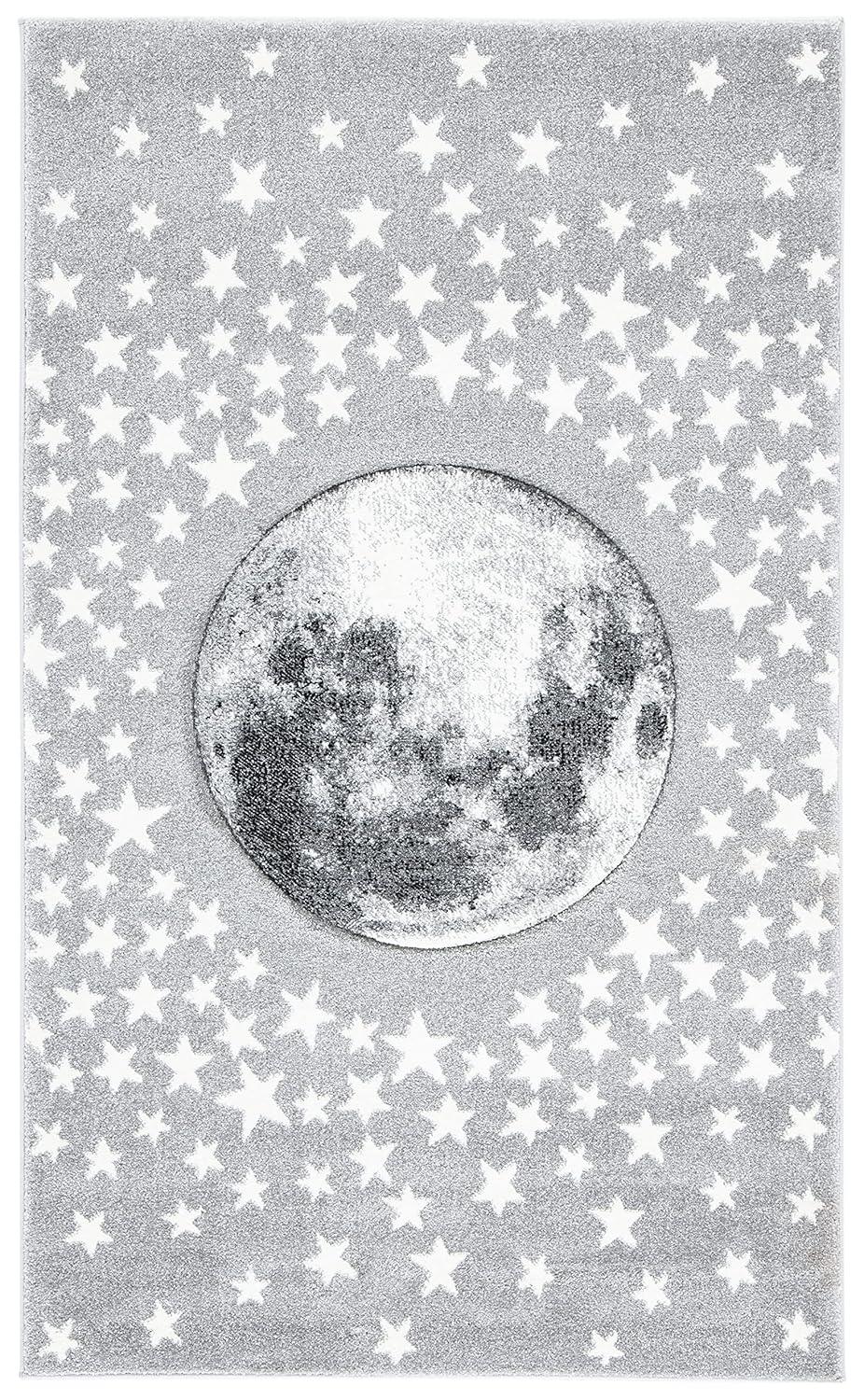 Carousel Kids CRK135 Power Loomed Area Rug - Light Grey/White - 3'3"x5'3" - Safavieh.