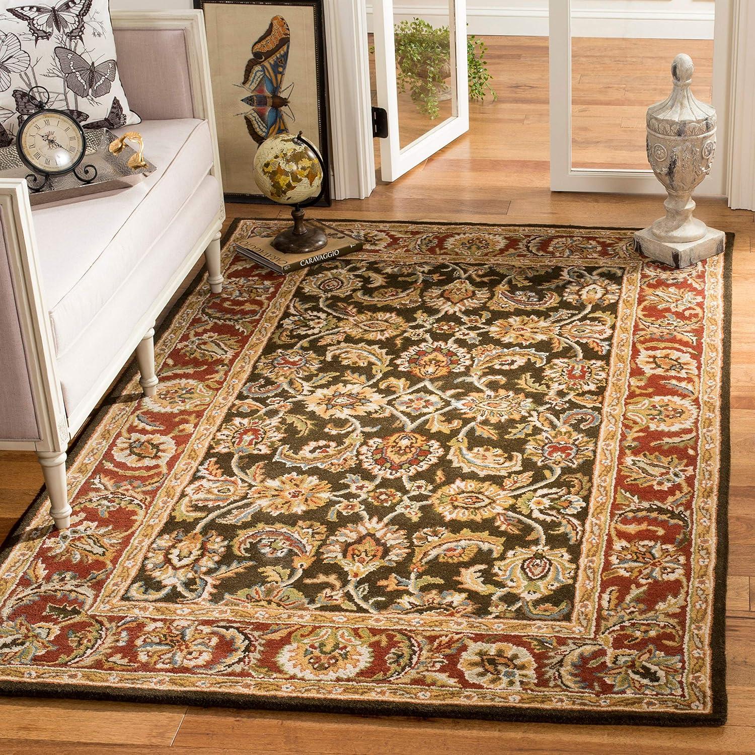 Alger Hand Hooked Wool Oriental Indoor Rug