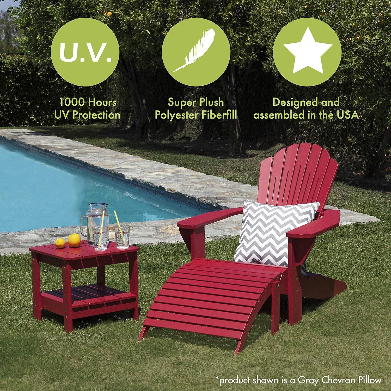 Majestic Home Goods Plantation Floral Indoor/Outdoor Reversible Throw Pillow