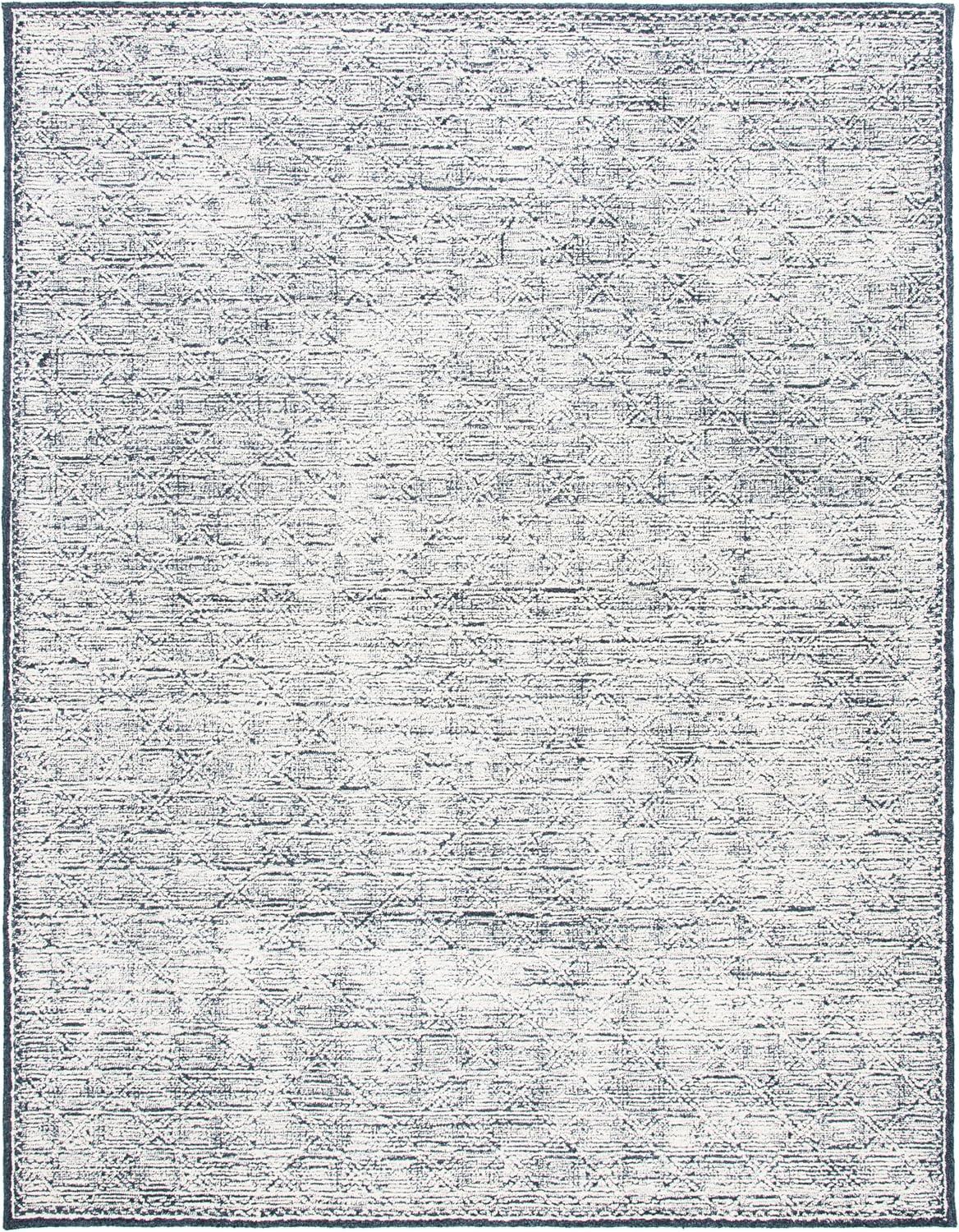 Roslyn ROS801 Hand Tufted Area Rug - Black/Ivory - 8'x10' - Safavieh.