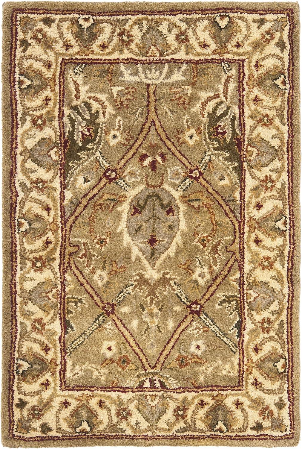 Persian Legend PL819 Hand Tufted Indoor Accent Rug - 2'6"x4' - Light Green/Beige - Safavieh