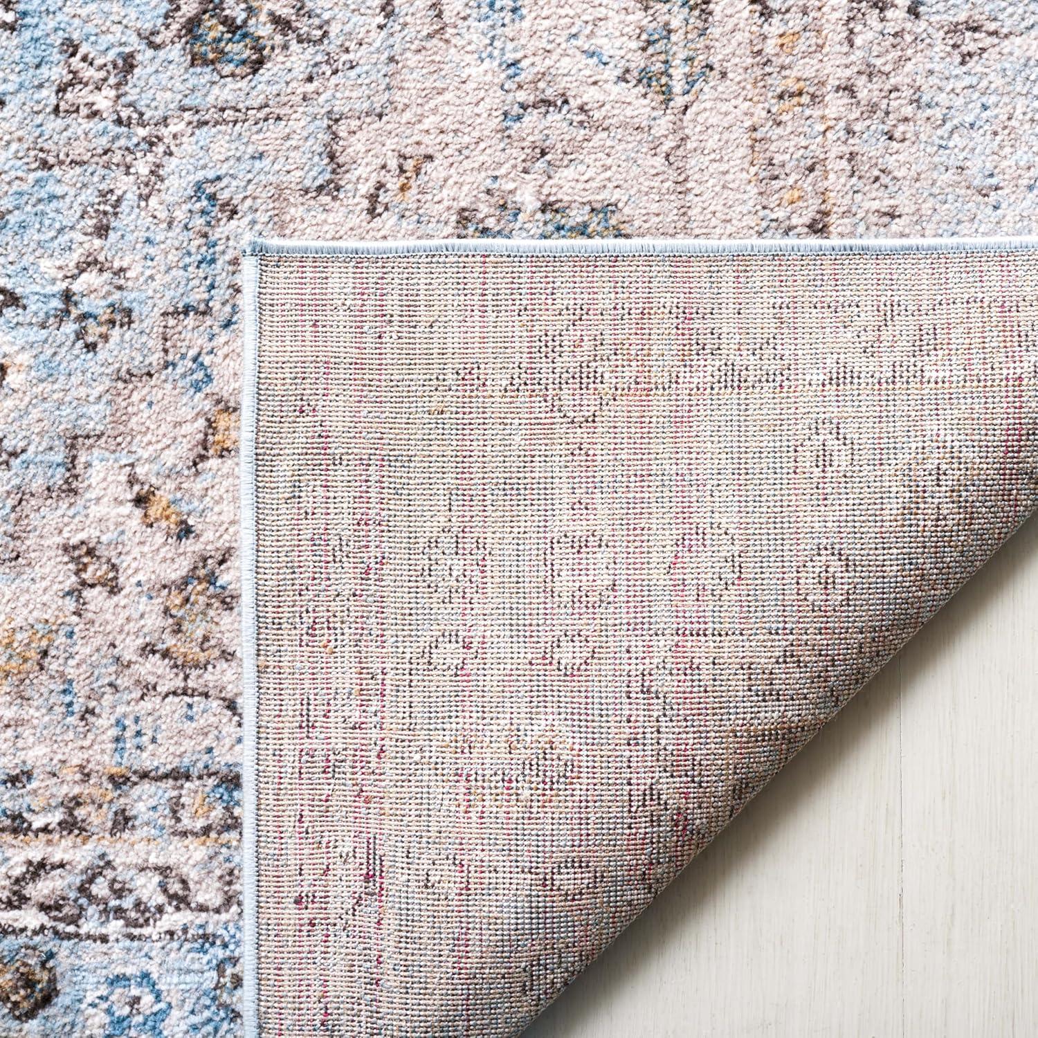Isabella ISA936 Power Loomed Area Rug - Light Blue/Cream - 8'x10' - Safavieh