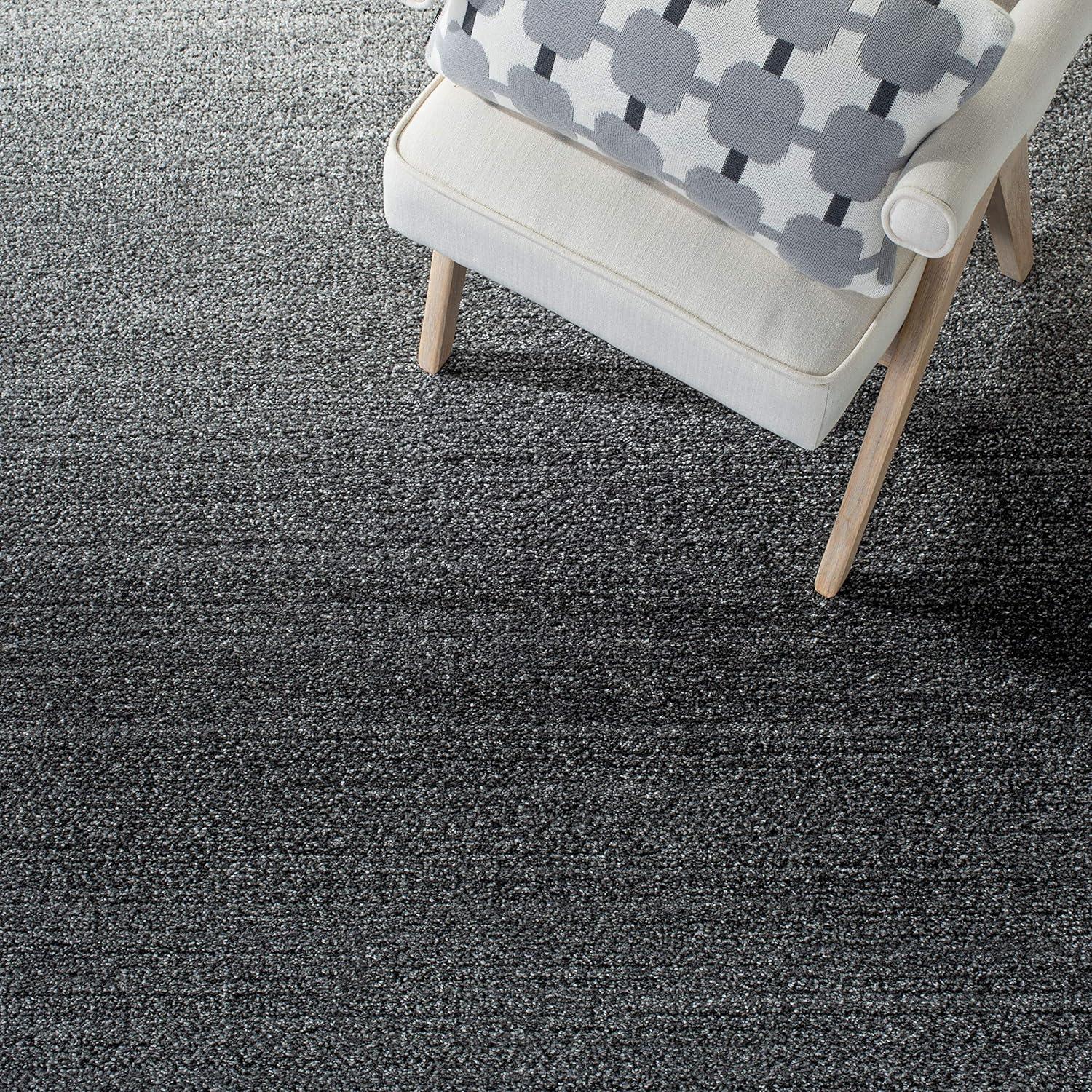 Gray Ombre 4' x 6' Synthetic Area Rug