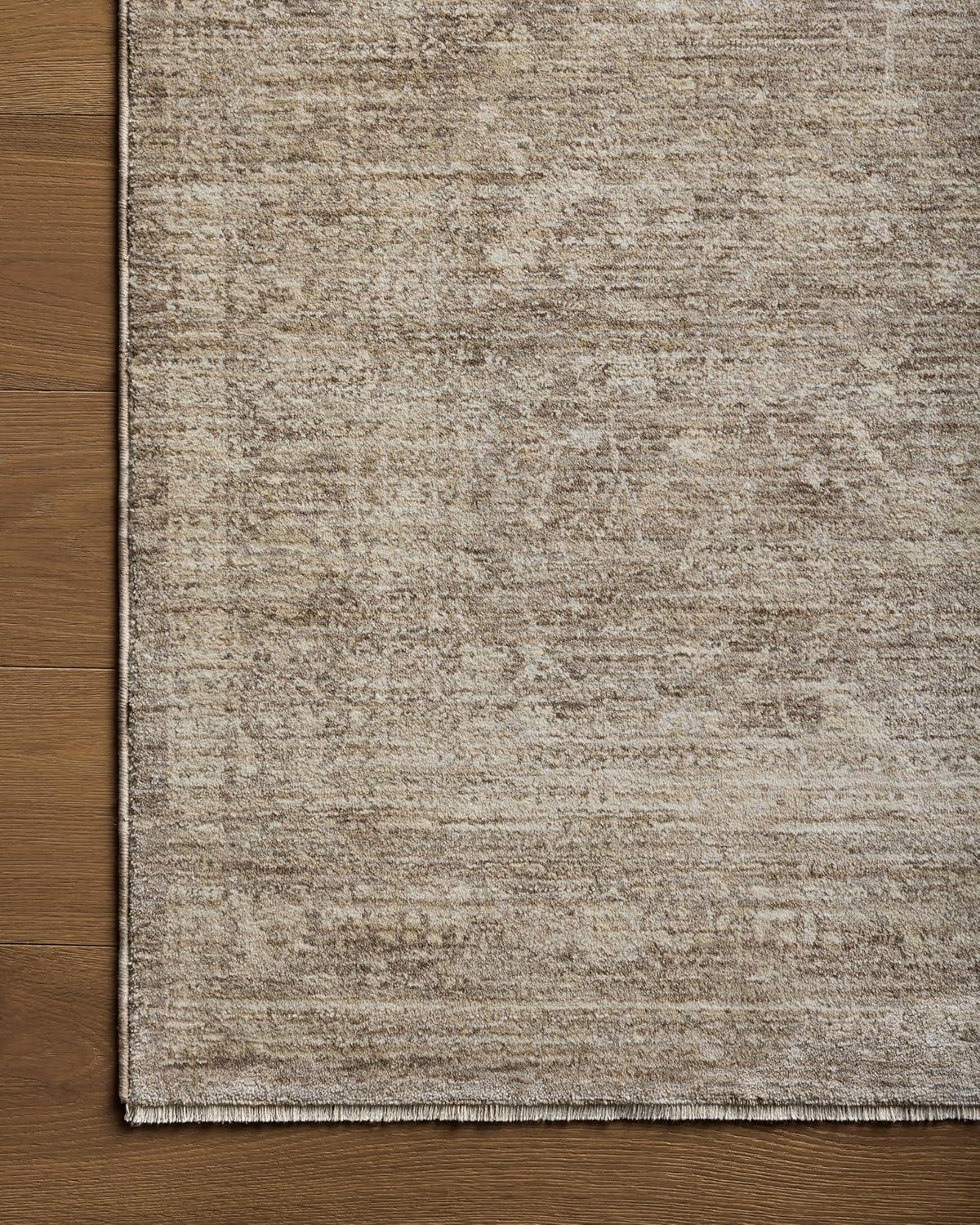 Tabitha Taupe and Pebble Synthetic Runner Rug 2'-7" x 8'-0"