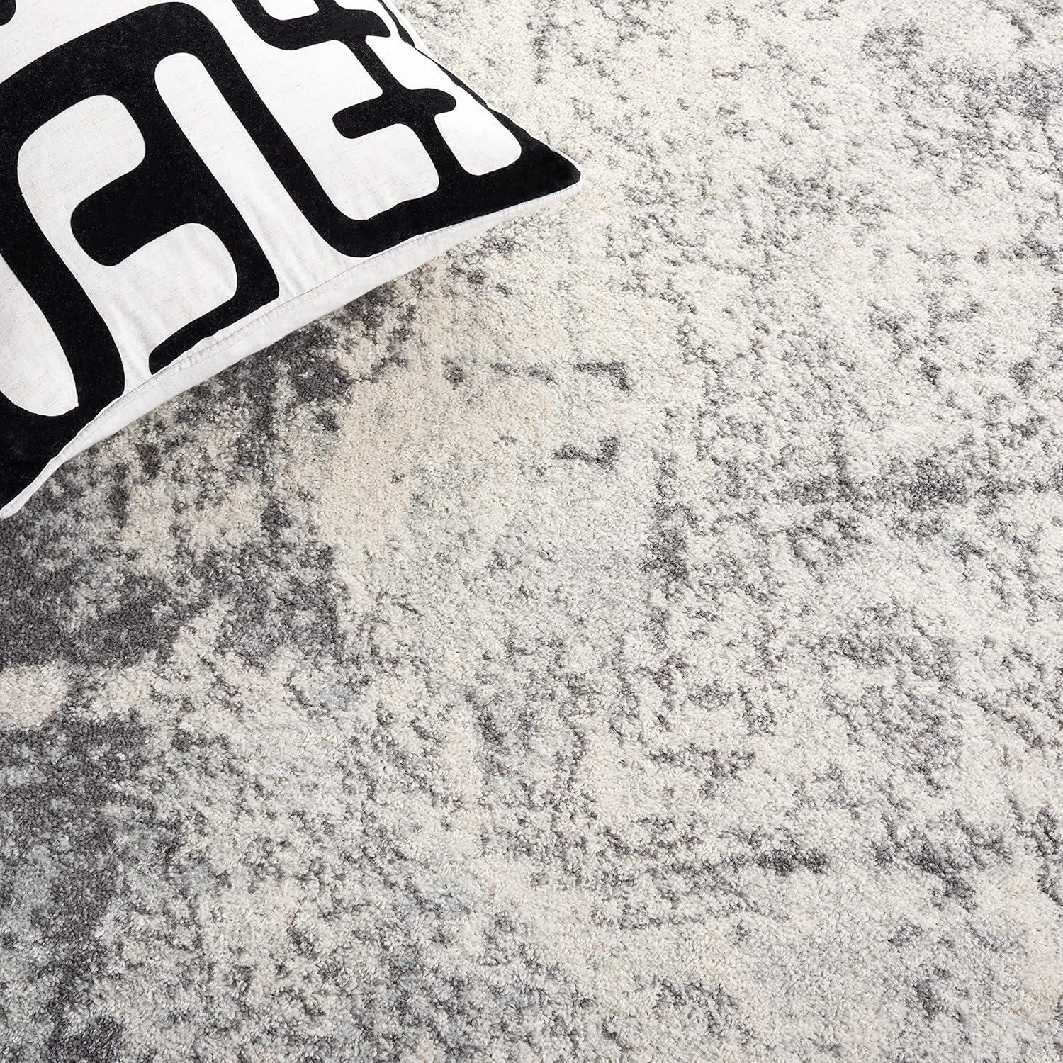 Tulum TUL284 Power Loomed Area Rug - Ivory/Grey - 5'3"x7'6" - Safavieh.