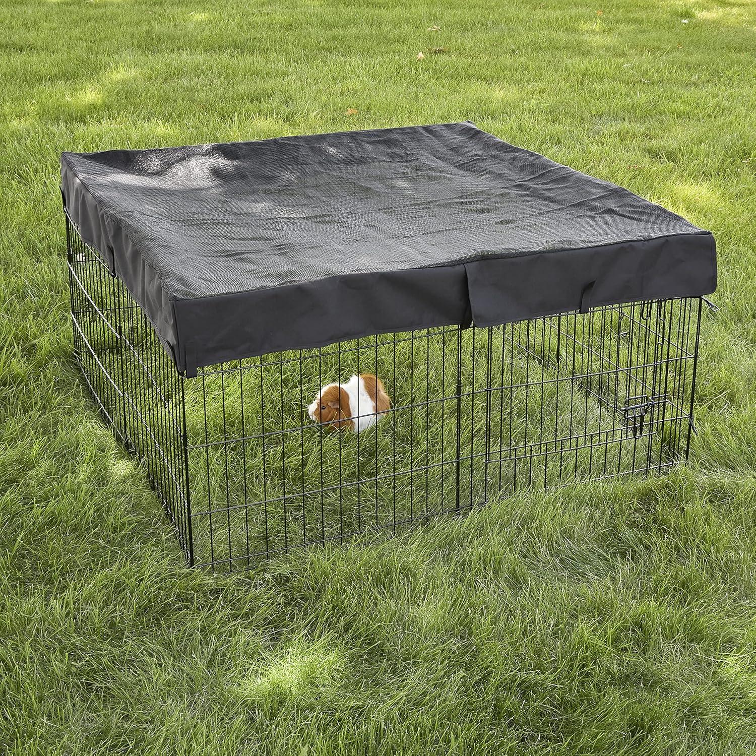 Square Exercise Pen Fabric Mesh Top