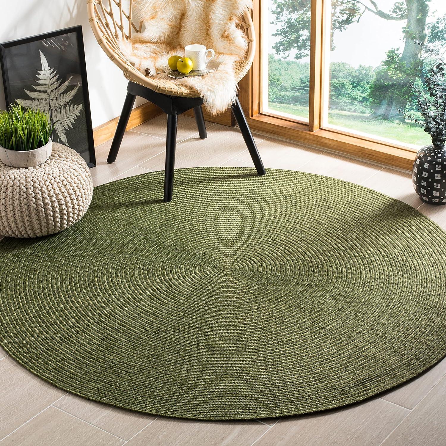 Braided BRD315 Hand Woven Accent Rug - Blue - 2'x3' - Safavieh.
