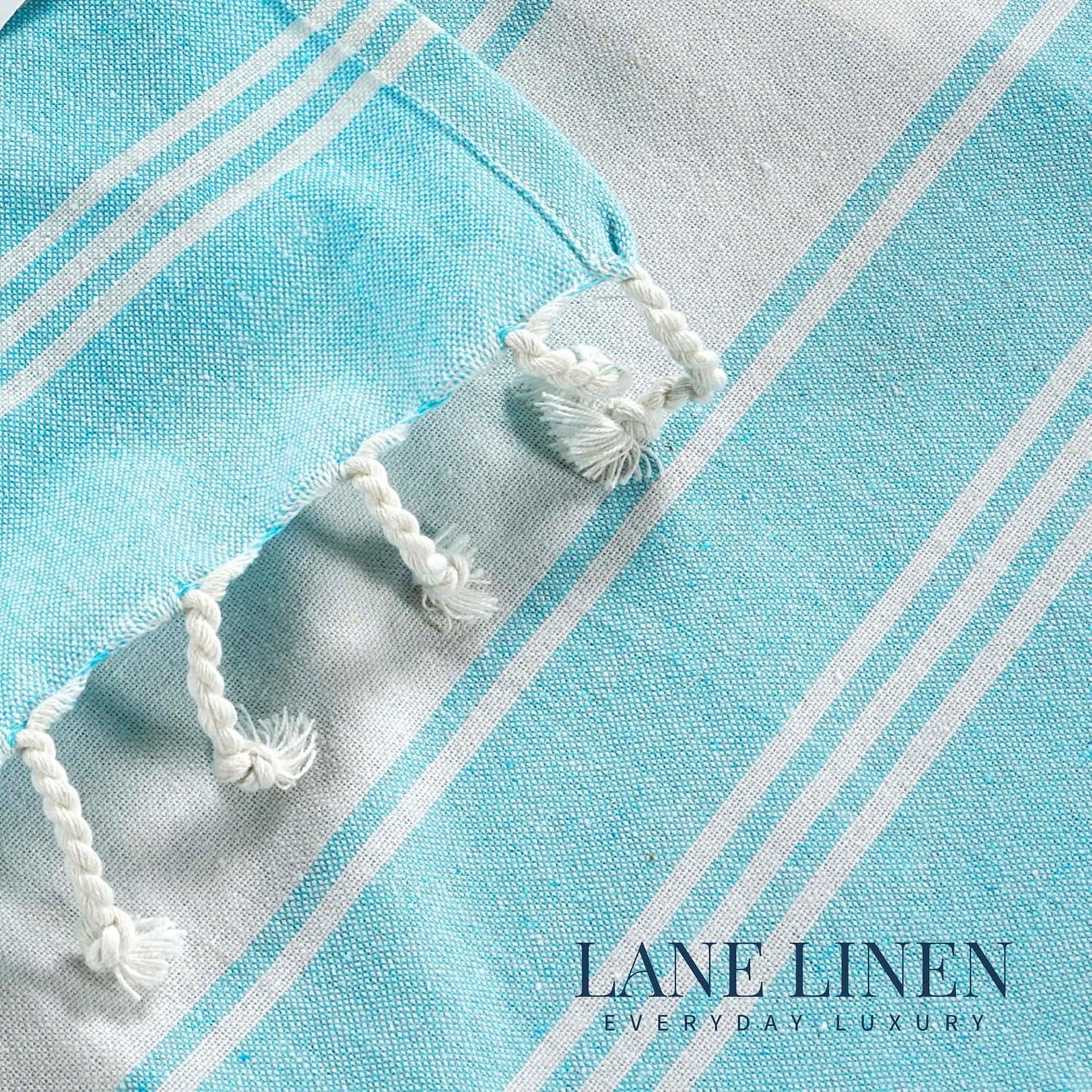 LANE LINEN Beach Towels 6 Pack, Bulk Beach Towels Oversized, Pool Towels for Adults, Pre-Washed, Sand Free Beach Towel, Fast Drying Beach Towel, 39"x71" - Classic Color