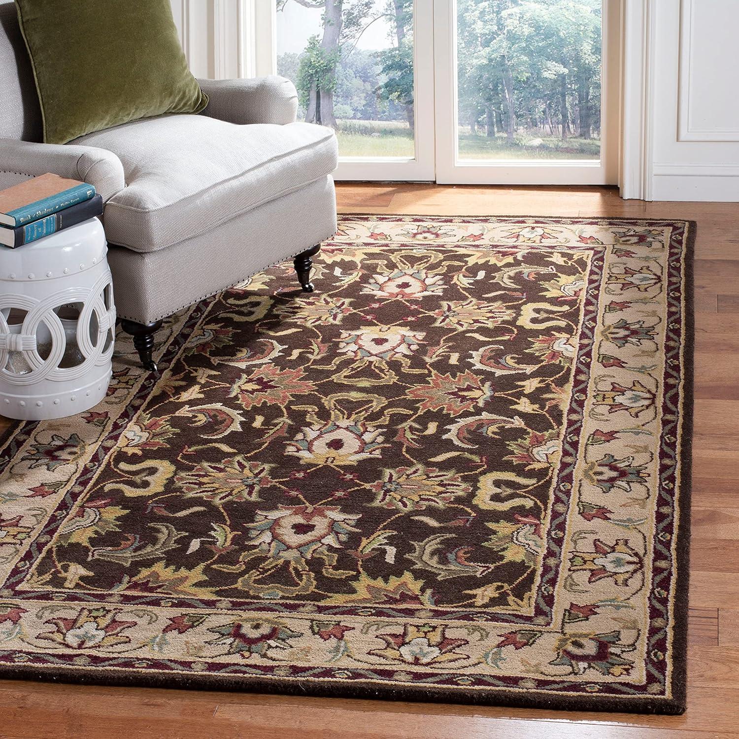 Heritage HG818 Hand Tufted Area Rug - Brown/Beige - 8'9"x11'9" - Safavieh.