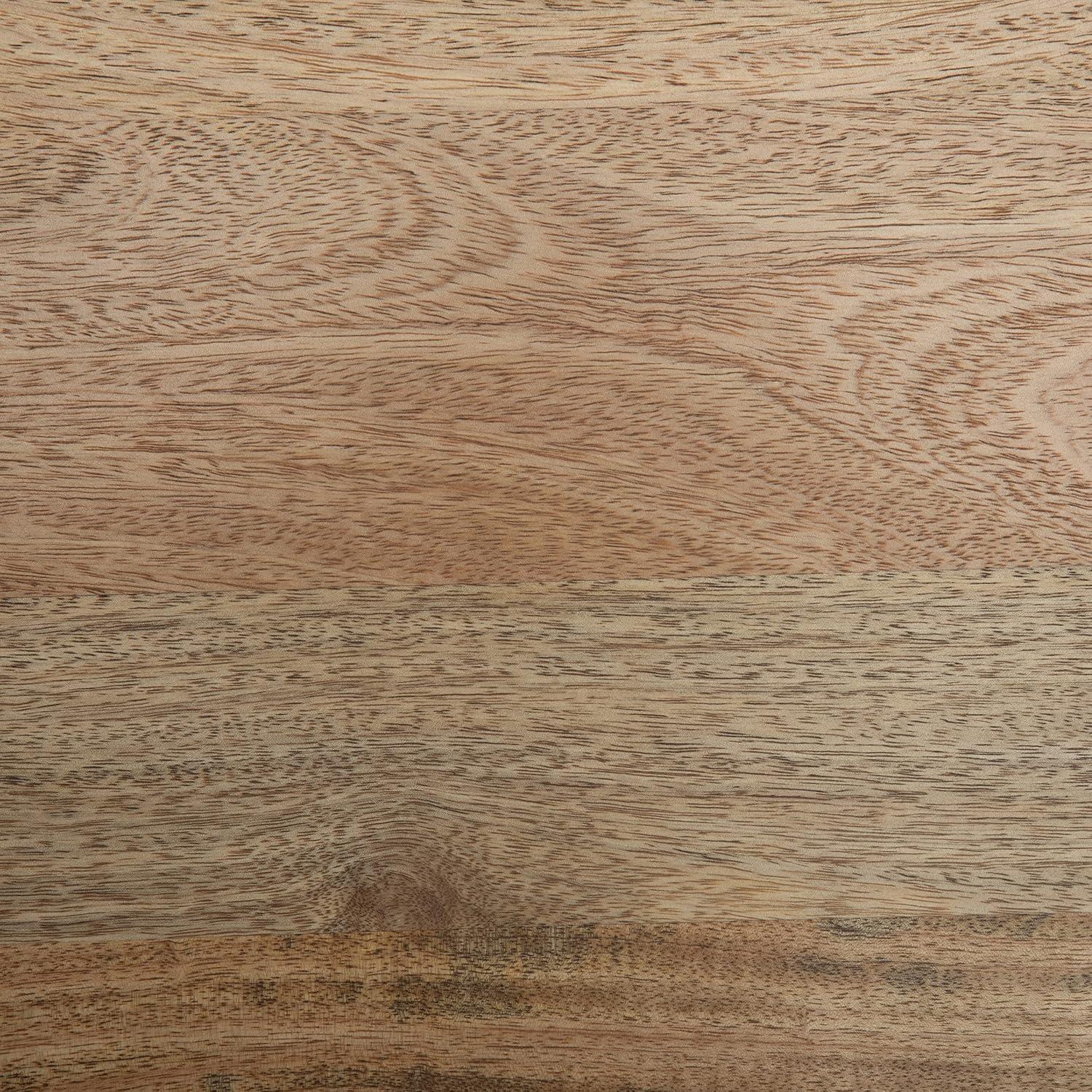 Hunter Solid Mango Wood Dining Table, Industrial Style