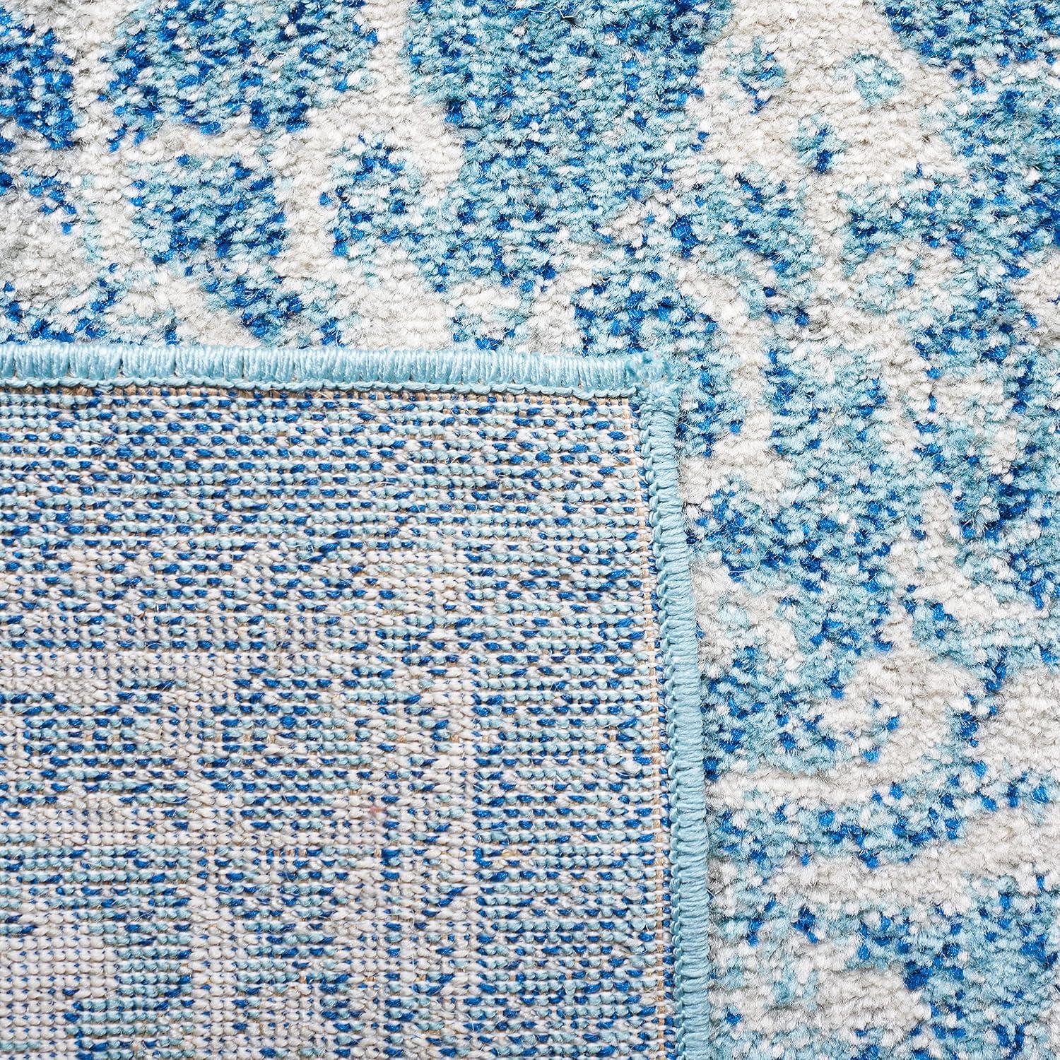 Evoke EVK256 Power Loomed Indoor Area Rug - Blue/Ivory - 8'x10' - Safavieh