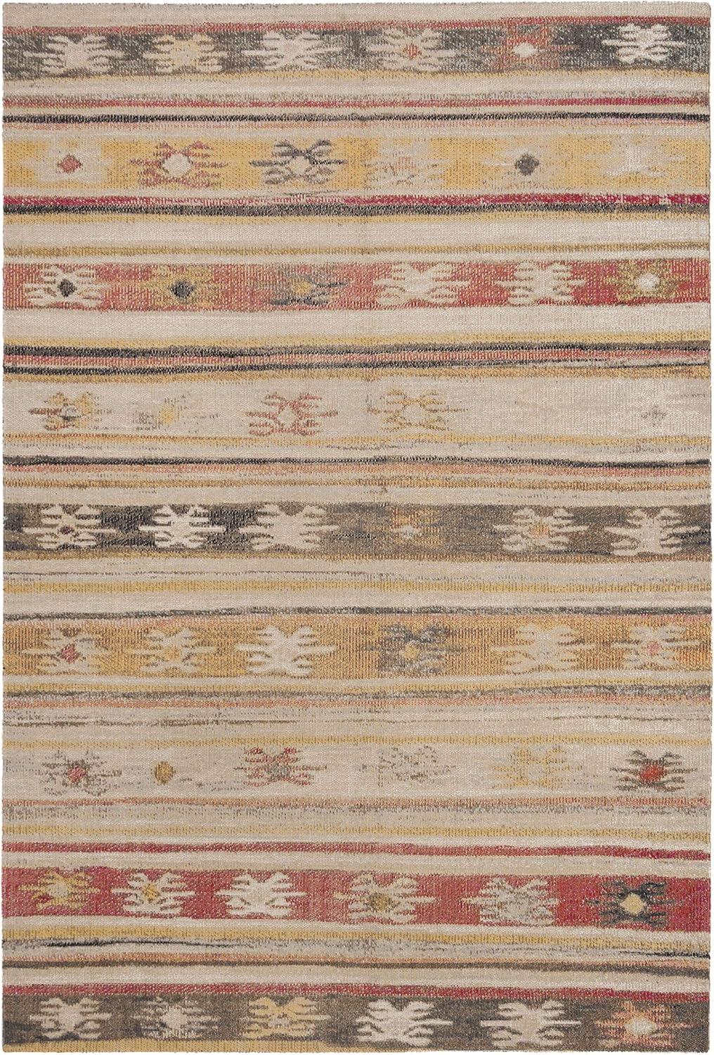 SAFAVIEH Outdoor MTG238E Montage Collection Taupe / Multi Rug