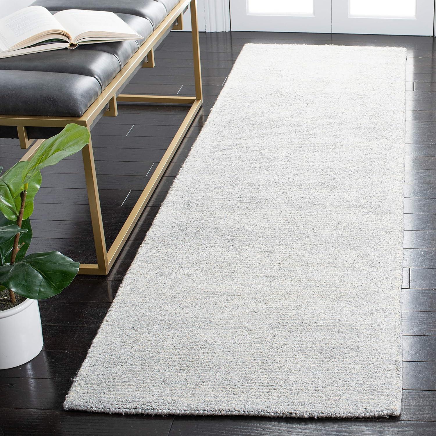 Himalaya HIM153 Hand Tufted Runner Rug - Silver - 2'3"x8' - Safavieh.