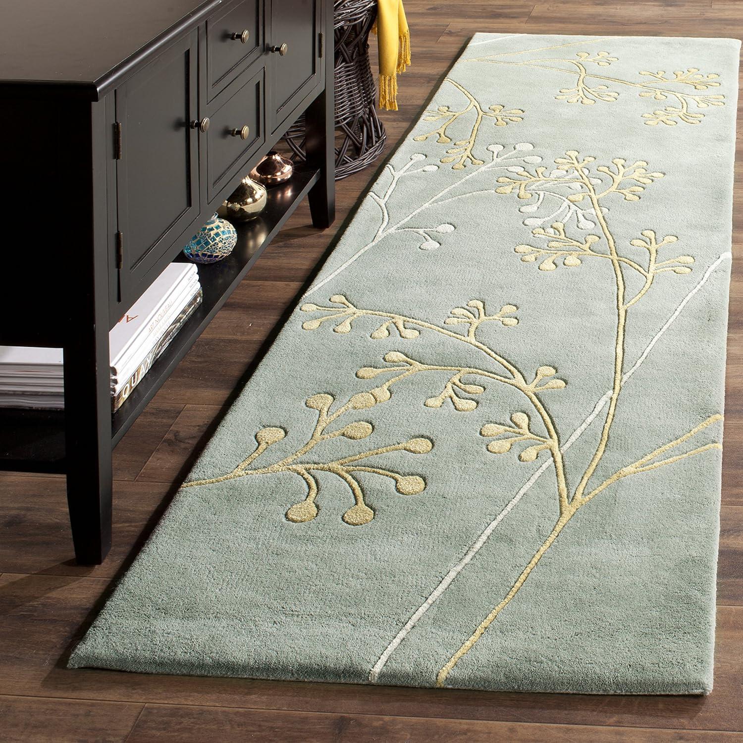 Soho SOH305 Hand Tufted Indoor Runner Rug - Grey - 2'6"x8' - Safavieh