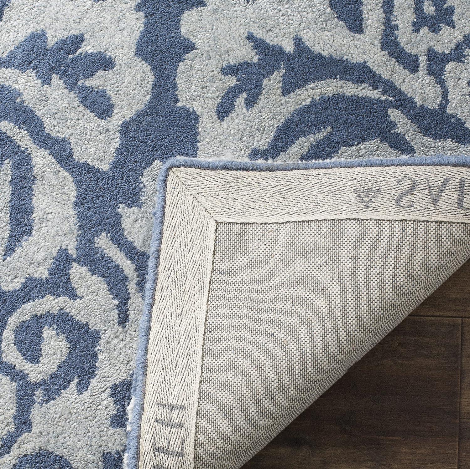 Bella BEL156 Hand Tufted Accent Rug - Navy/Grey - 2'6"x4' - Safavieh.