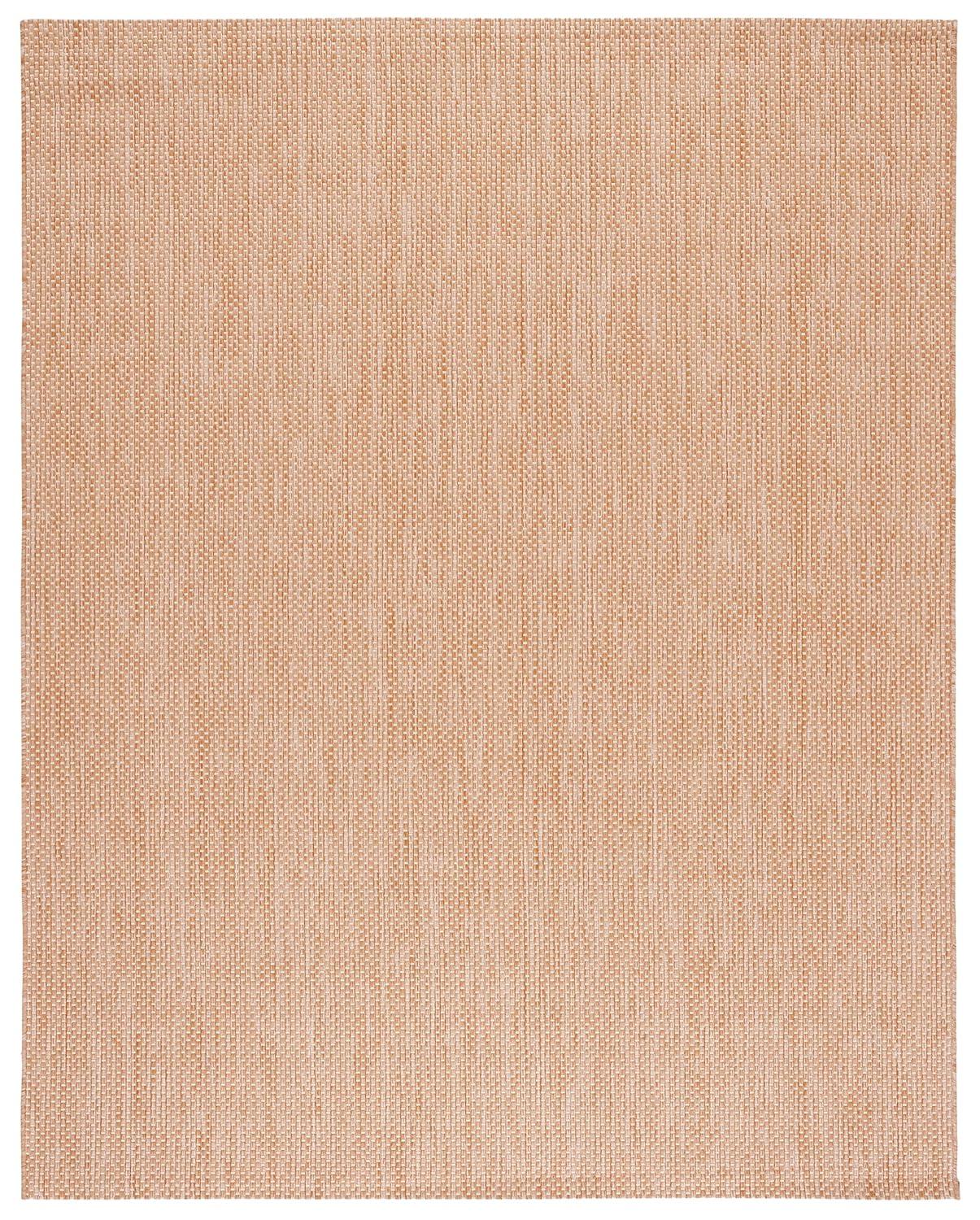 SAFAVIEH Courtyard Finnian Solid Dotted Indoor/Outdoor Area Rug, 6'7" x 9'6", Natural/Cream