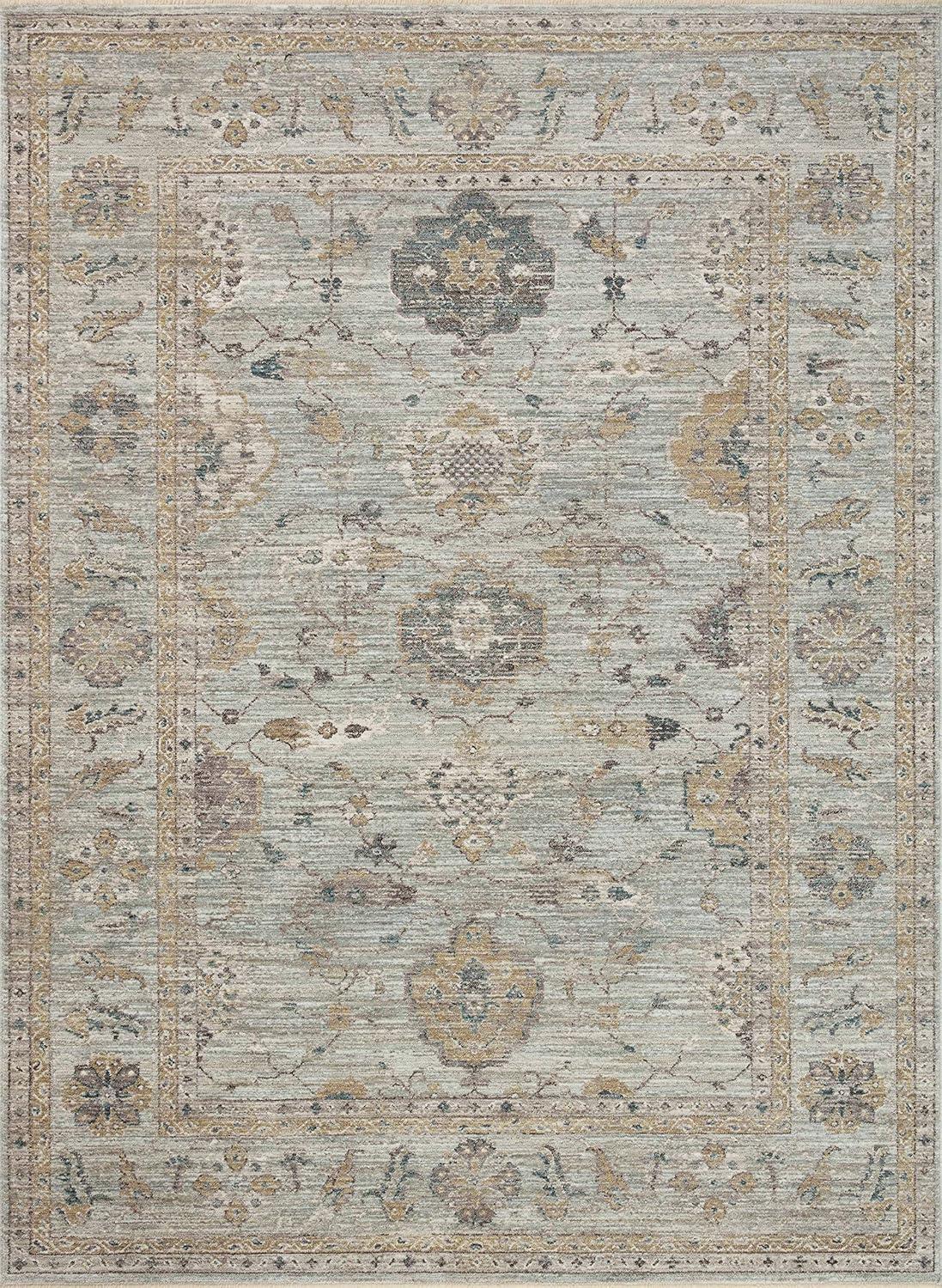 Magnolia Home by Joanna Gaines x Loloi Magnolia Home By Joanna Gaines X Loloi Millie Sky / Gold Area Rug