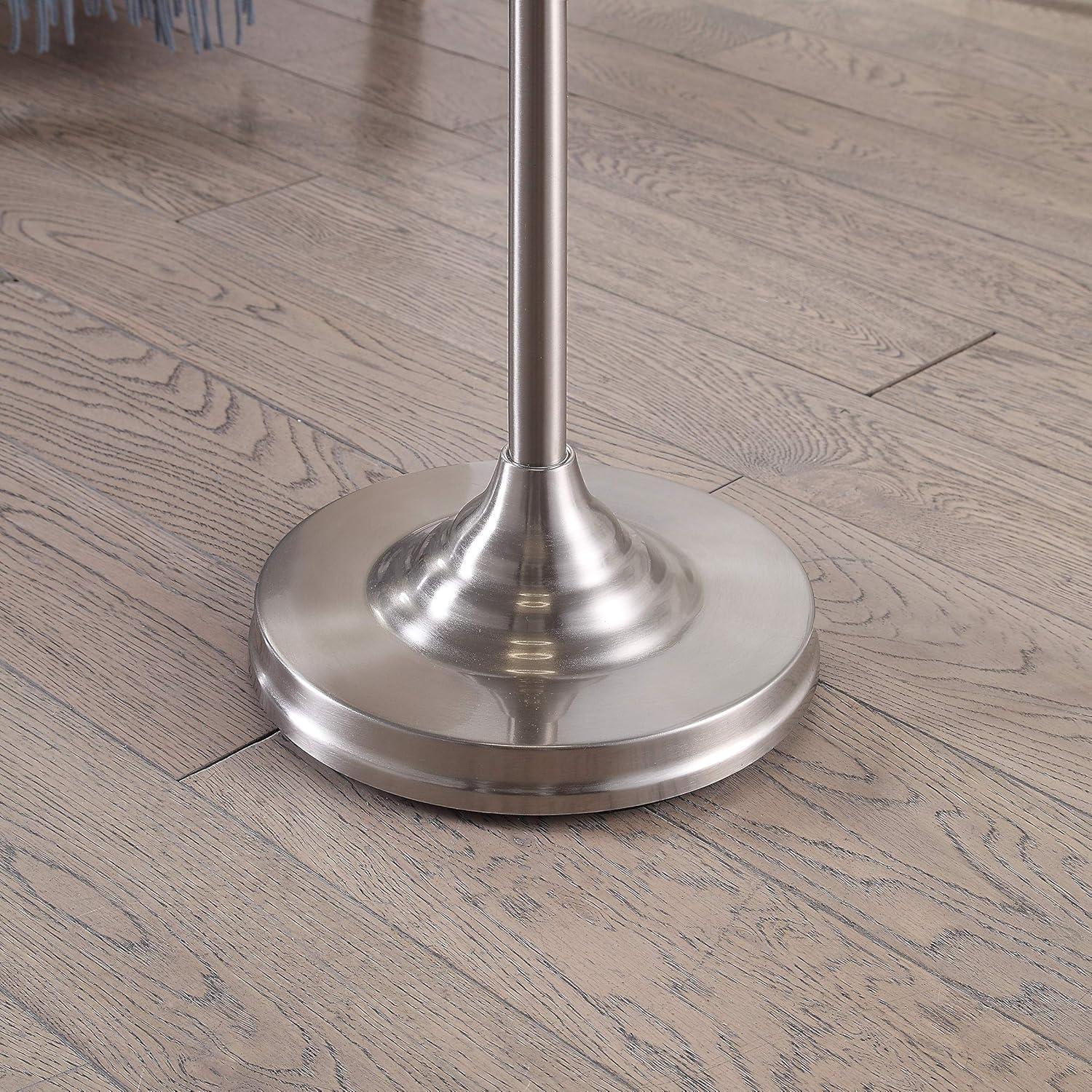 Harlow Tapered Drum Floor Lamp, Brushed Nickel