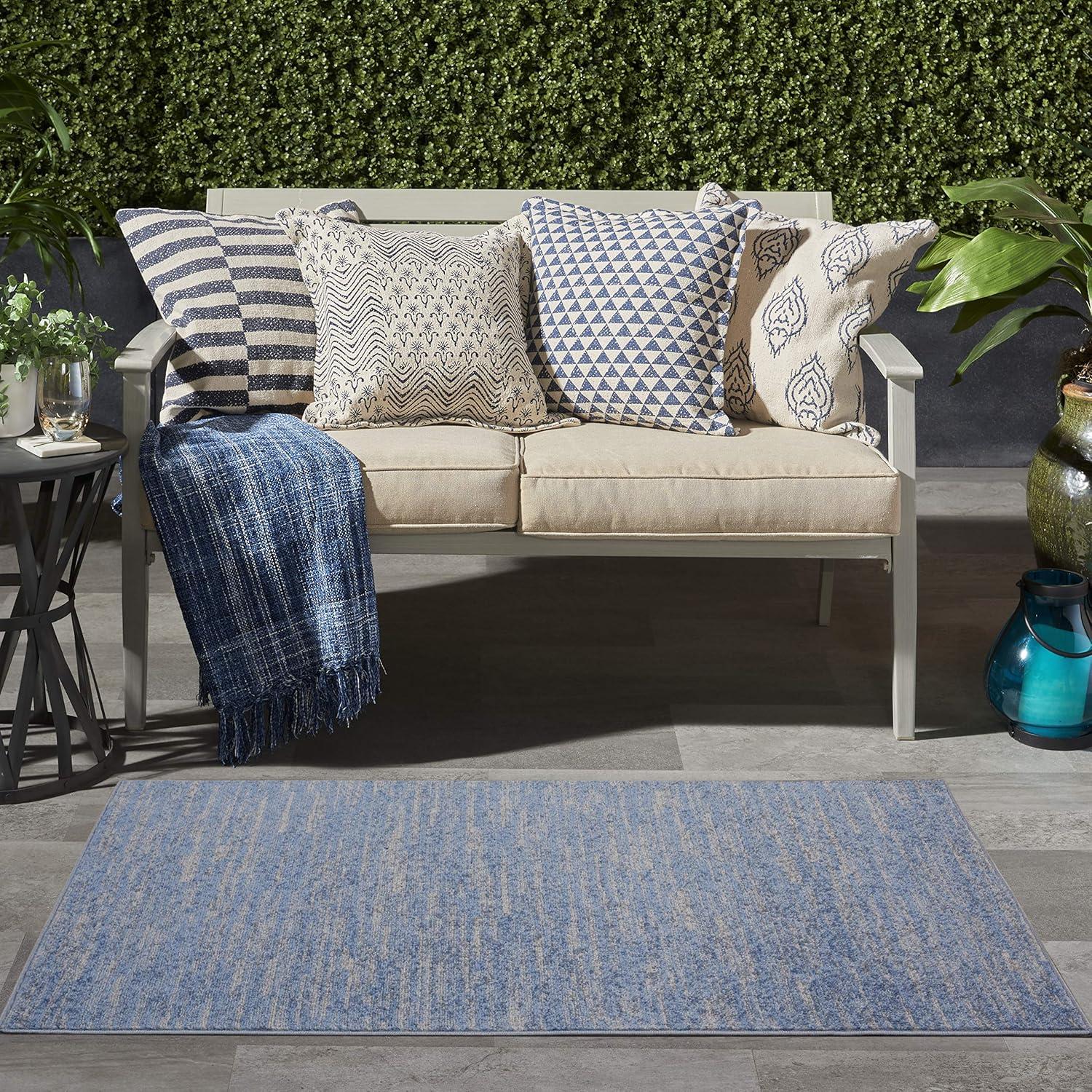 Nourison Essentials Solid Indoor/Outdoor Area Rug