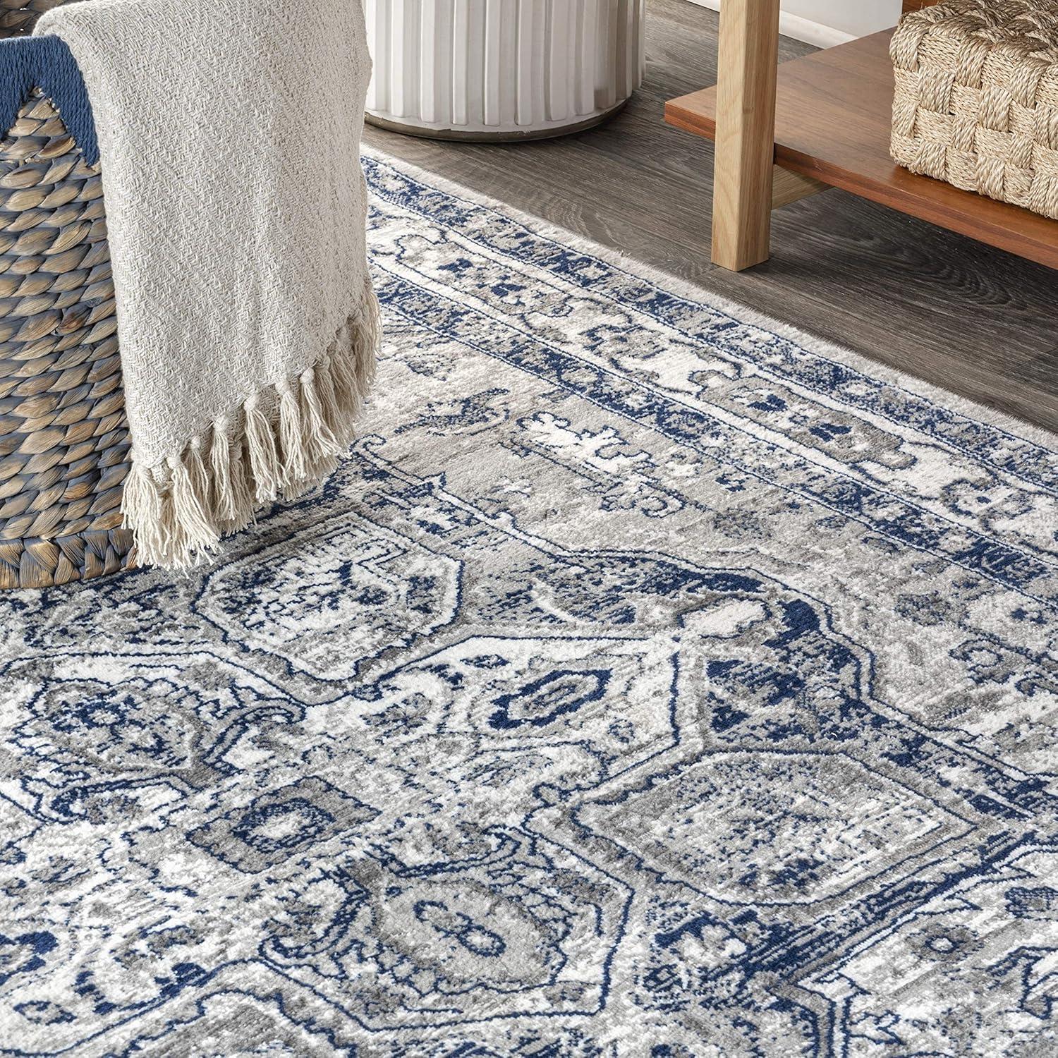 Modern Persian Vintage Medallion Runner Rug - JONATHAN Y