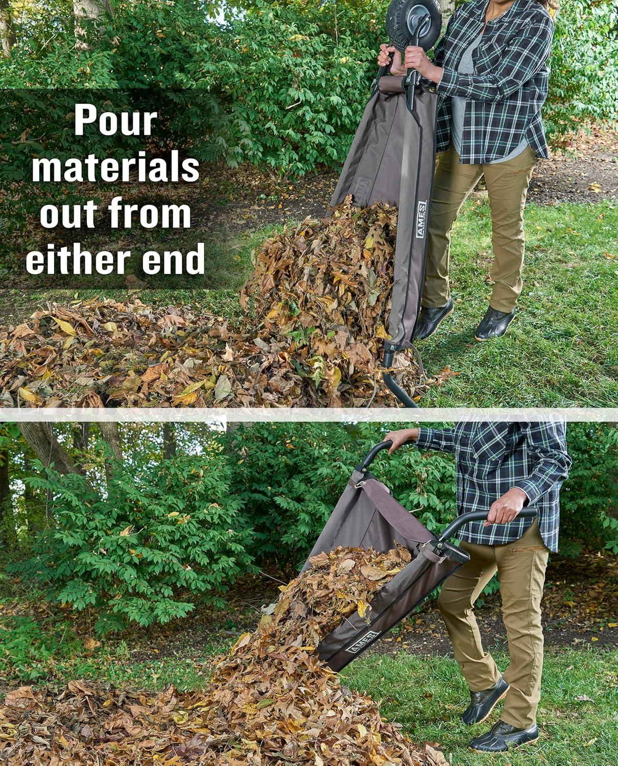 5 cu. ft. Foldable Garden Cart Wheelbarrow - Ames