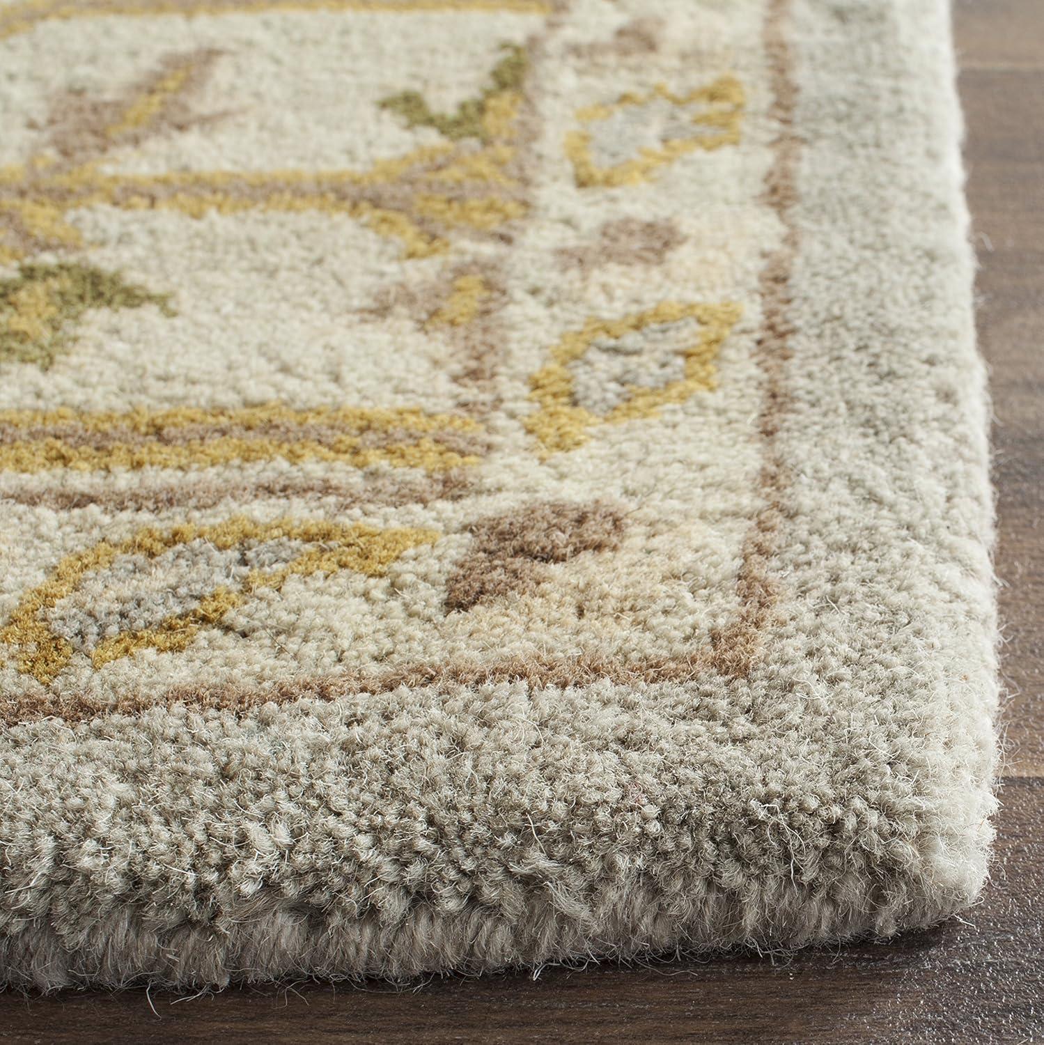 Classic CL933 Hand Tufted Area Rug - Light Blue/Ivory - 5'x8' - Safavieh.
