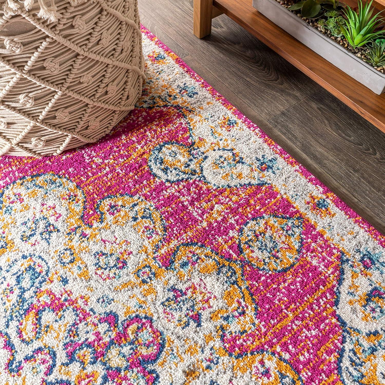 Bohemian FLAIR Boho Vintage Medallion Area Rug - JONATHAN Y