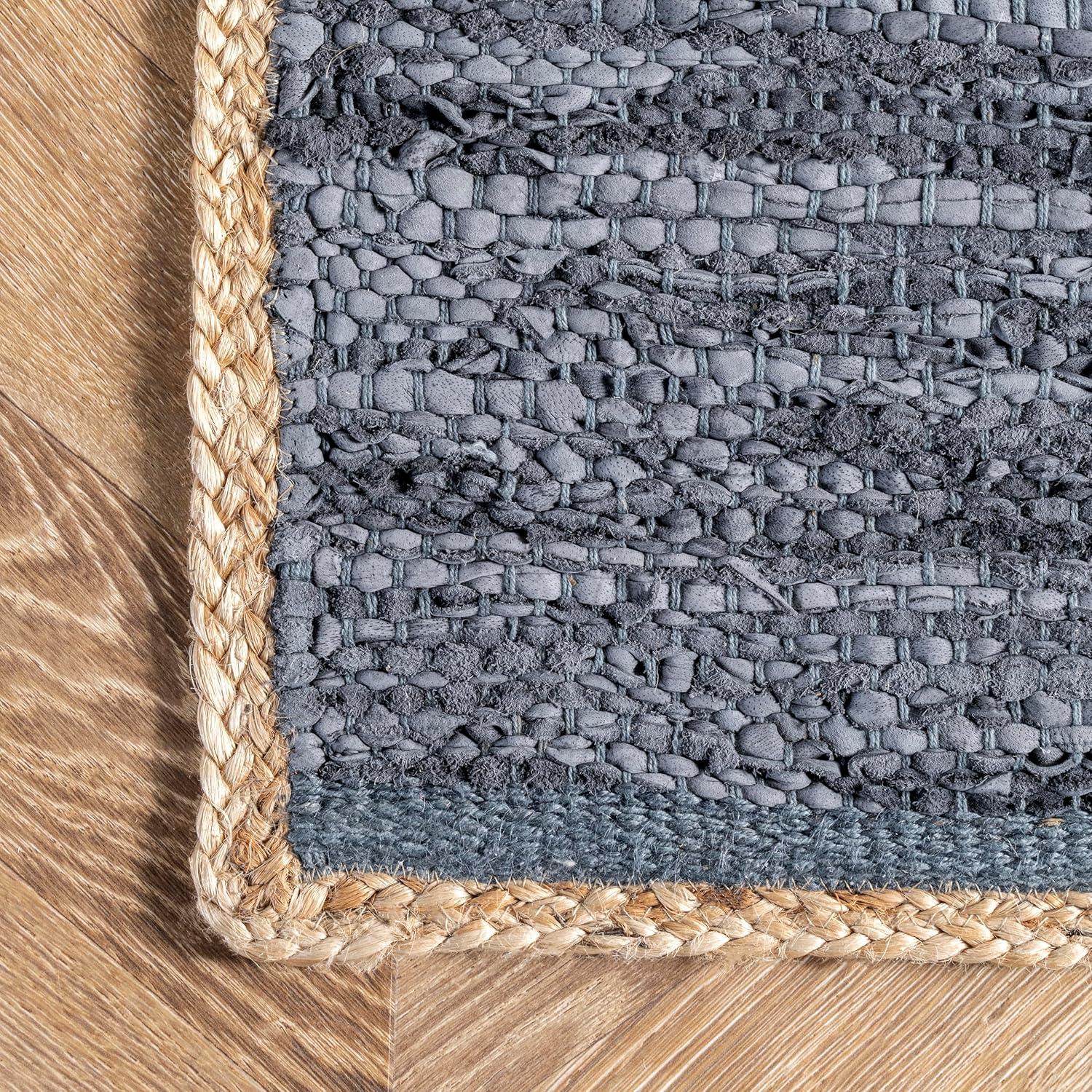 Nuloom Sabby Hand Woven Leather Flatweave Indoor Area Rug, 3' x 5'