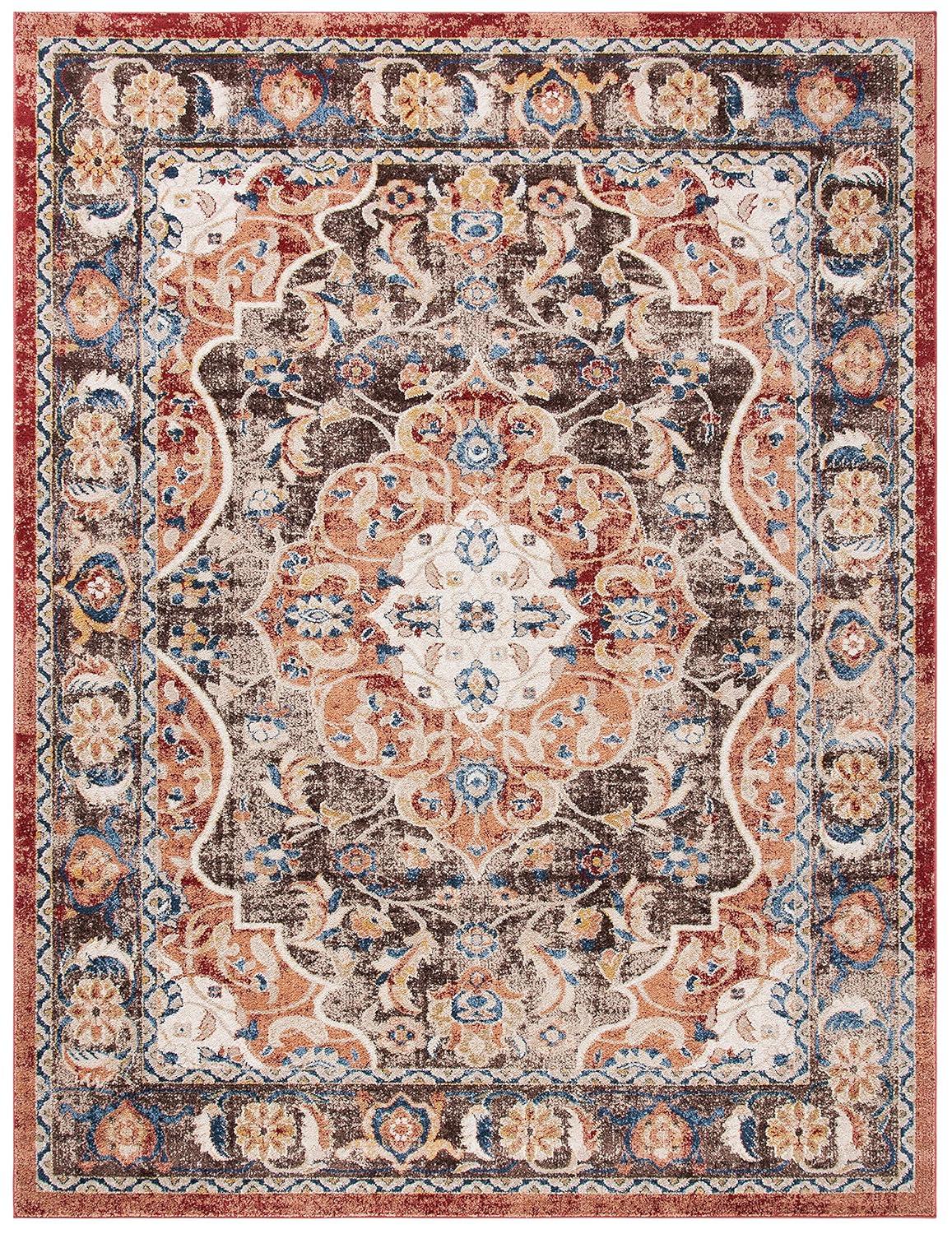 SAFAVIEH Bijar Tobin Oriental Area Rug, Brown/Rust, 11' x 15'