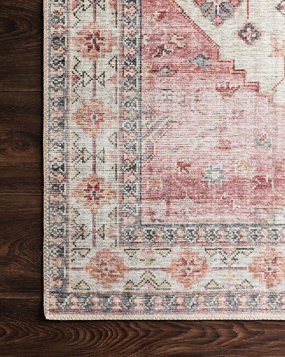 Loloi II Skye Oriental Ivory / Berry Area Rug