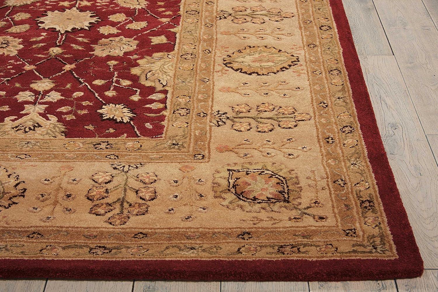 Nourison  Hand-tufted Area Rug Taupe 5'6" x 8'6" Contains Latex Silk, Wool Nature 5' x 8' Indoor Brown