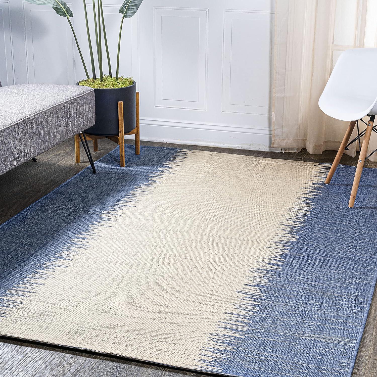 Tavira Modern Strie' Indoor/Outdoor Runner Rug - JONATHAN Y